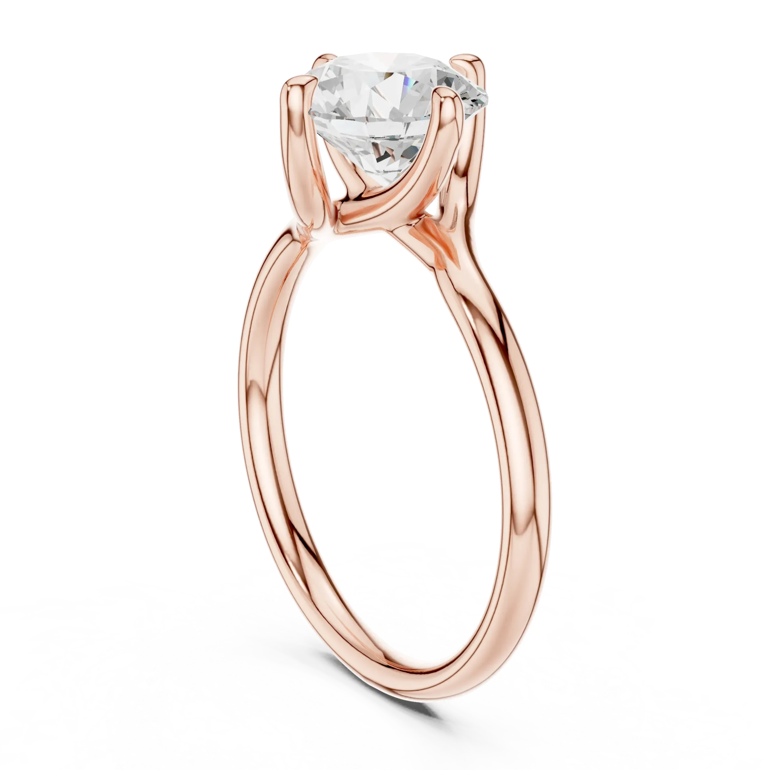 Royelle Twist Diamond Solitaire Ring - Image 2