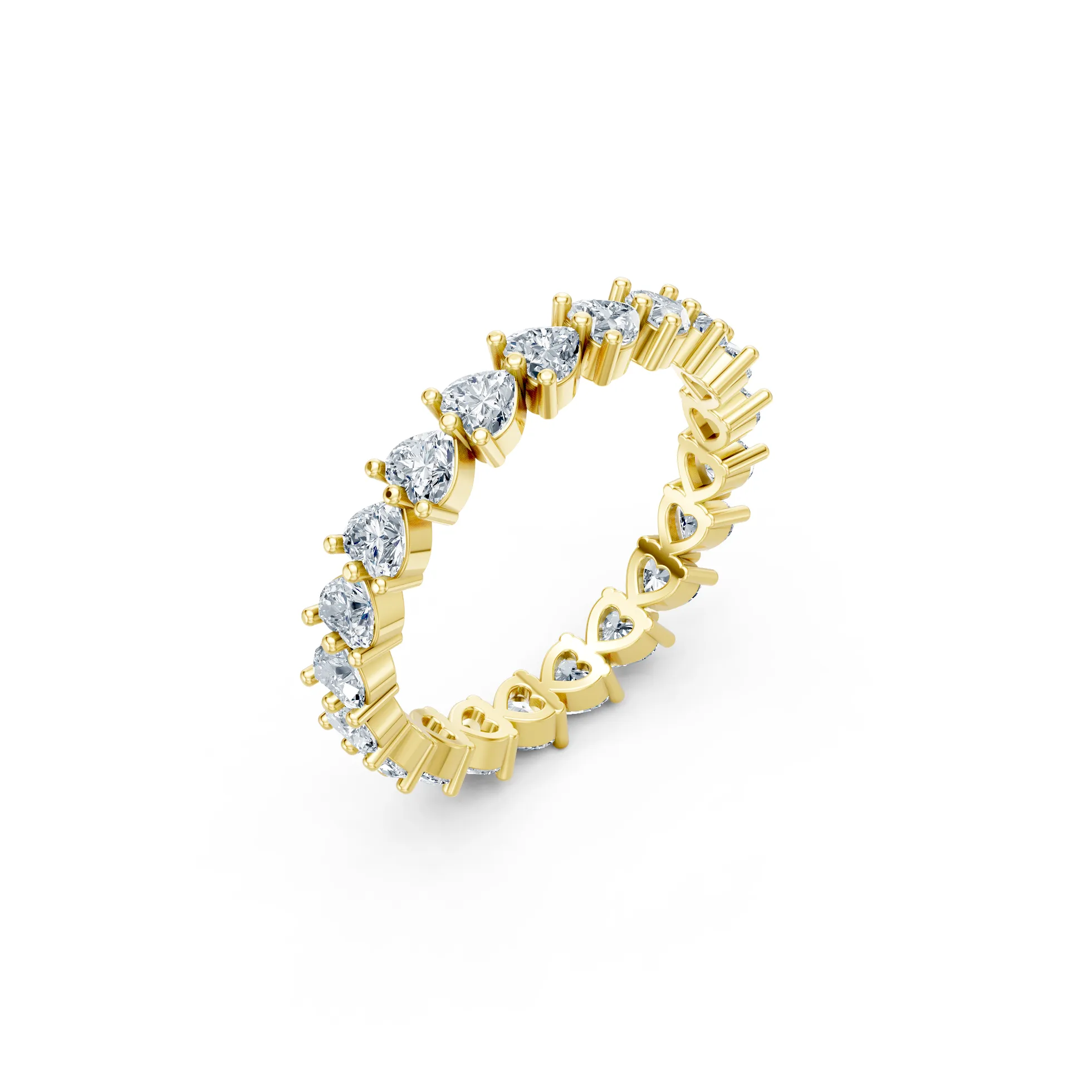 Pear Diamond Eternity Band
