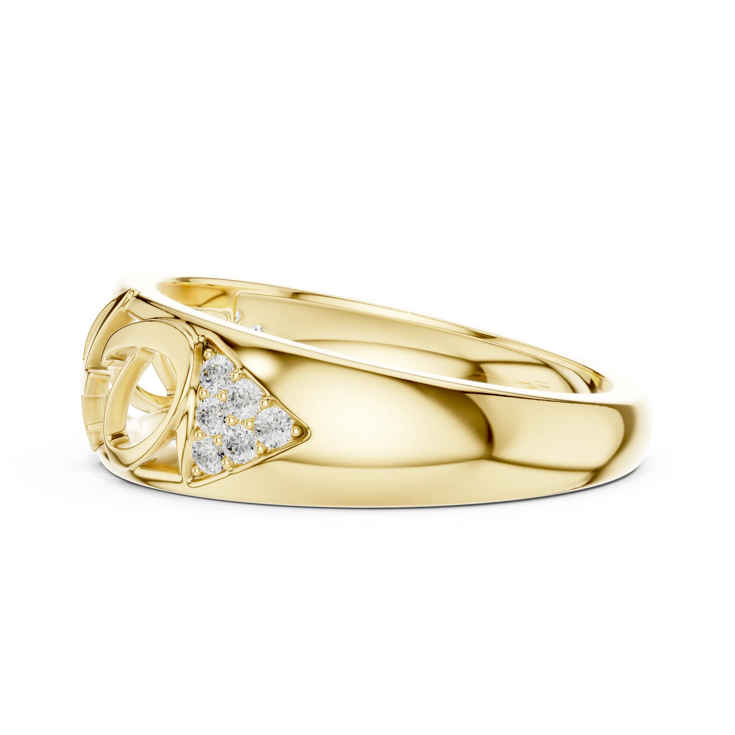 Dad Diamond Accent Gold Fashion Ring - Image 2