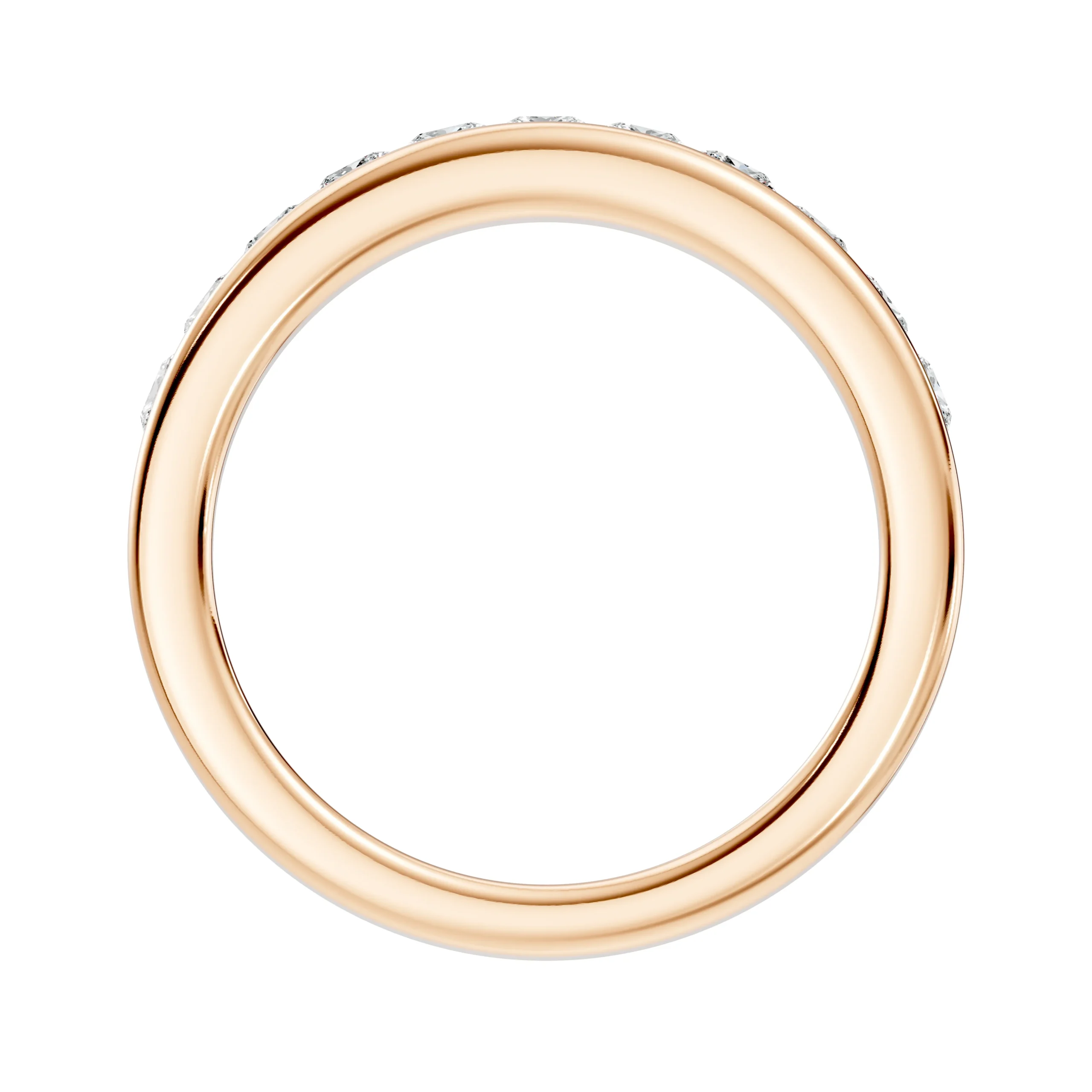 Princess Cut Diamond Channel Set Band - Image 5