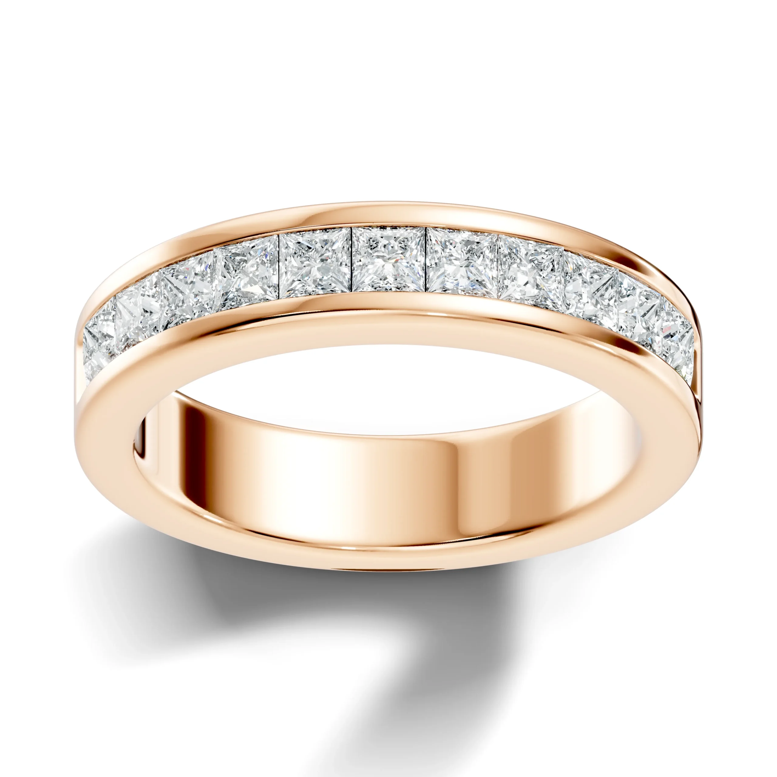 Princess Cut Diamond Channel Set Band - Image 2
