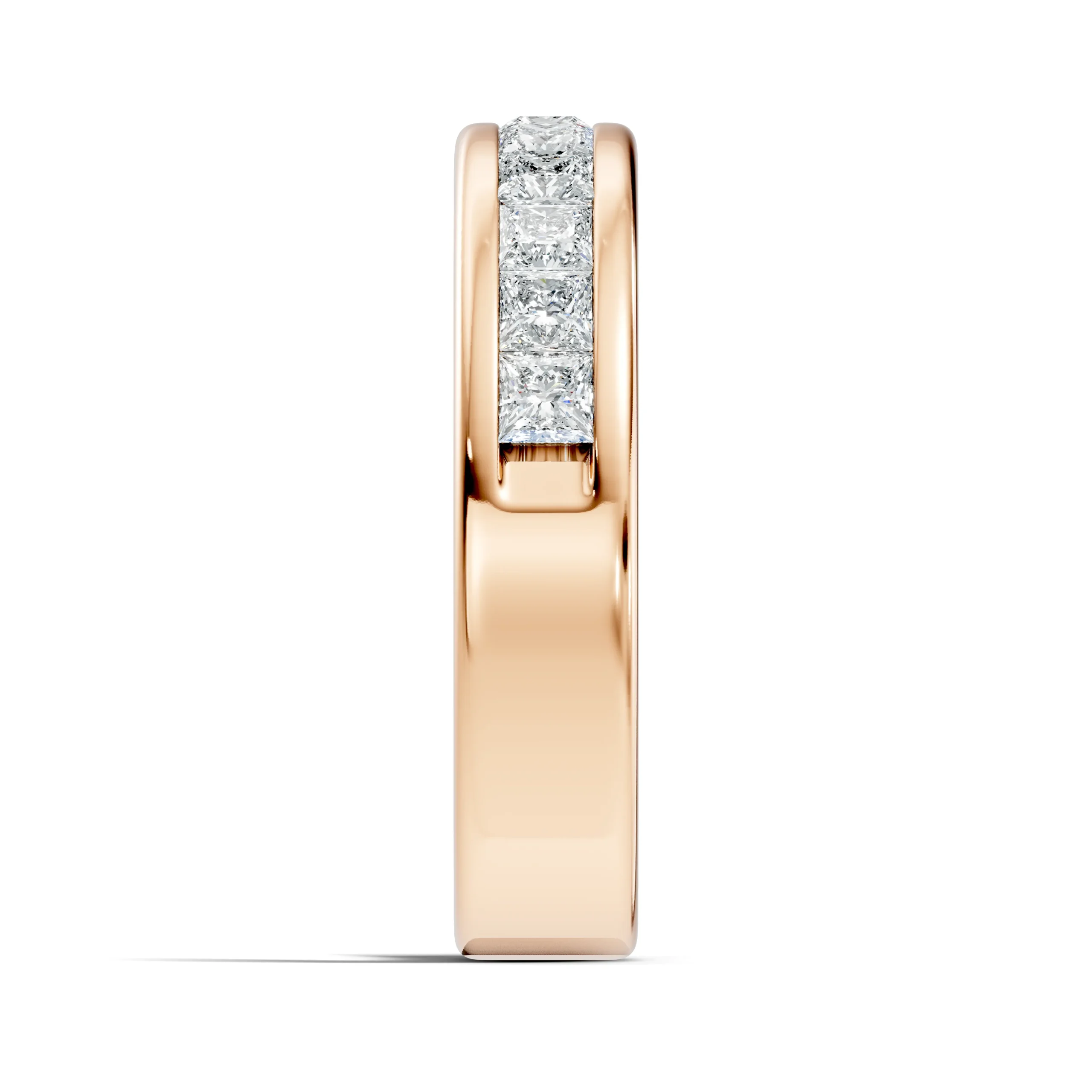 Princess Cut Diamond Channel Set Band - Image 4