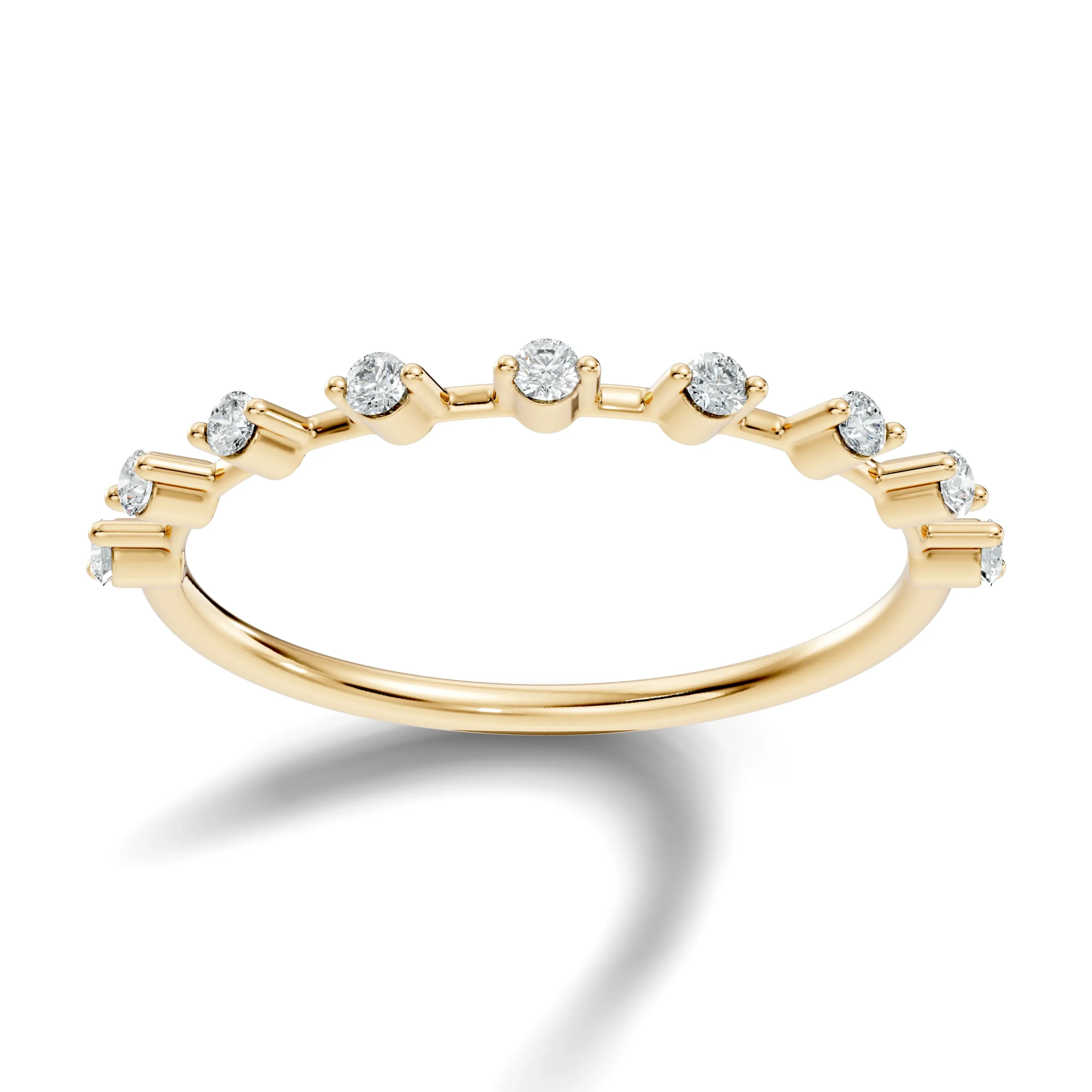 Luna Diamond Half Wedding Band - Image 4