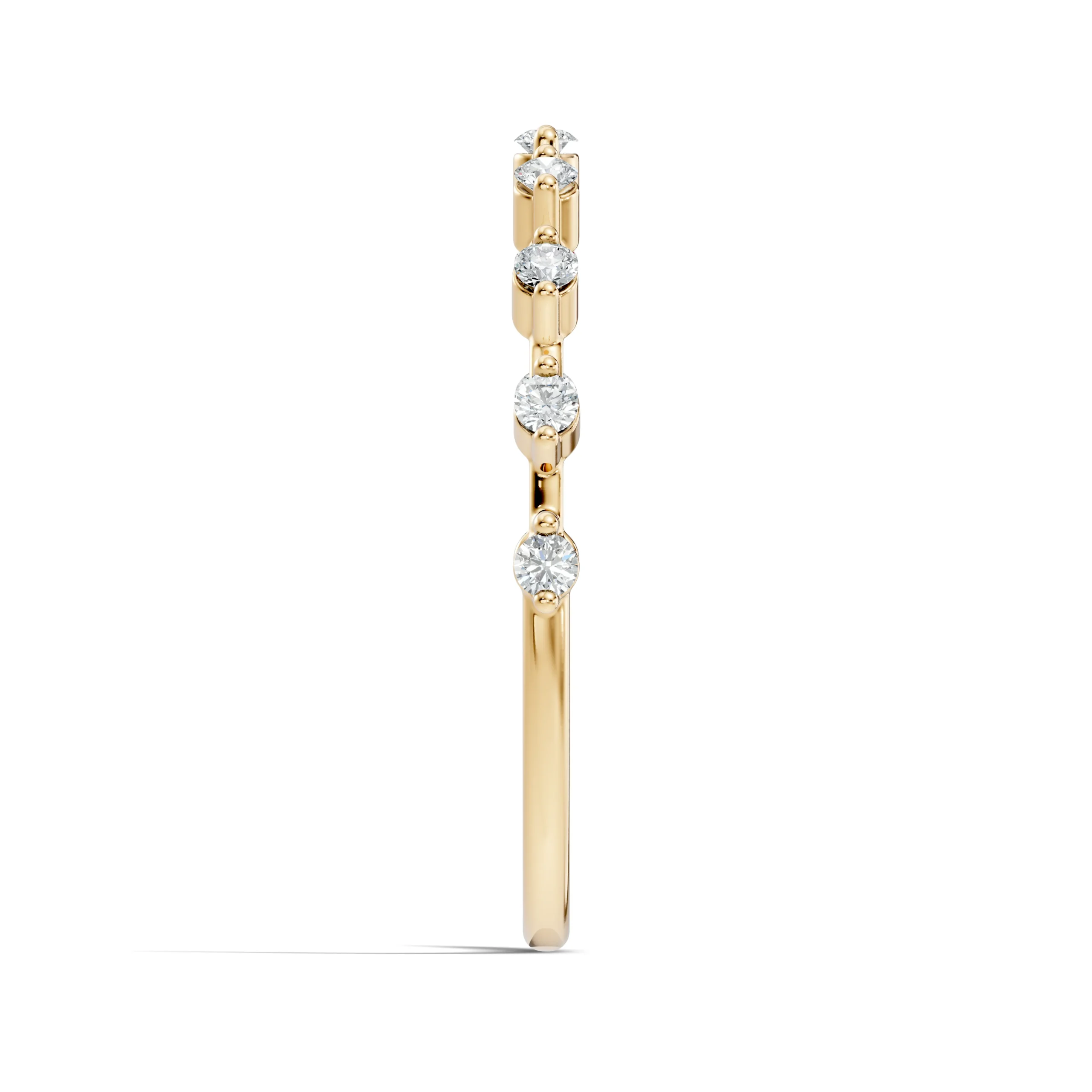 Luna Diamond Half Wedding Band - Image 3
