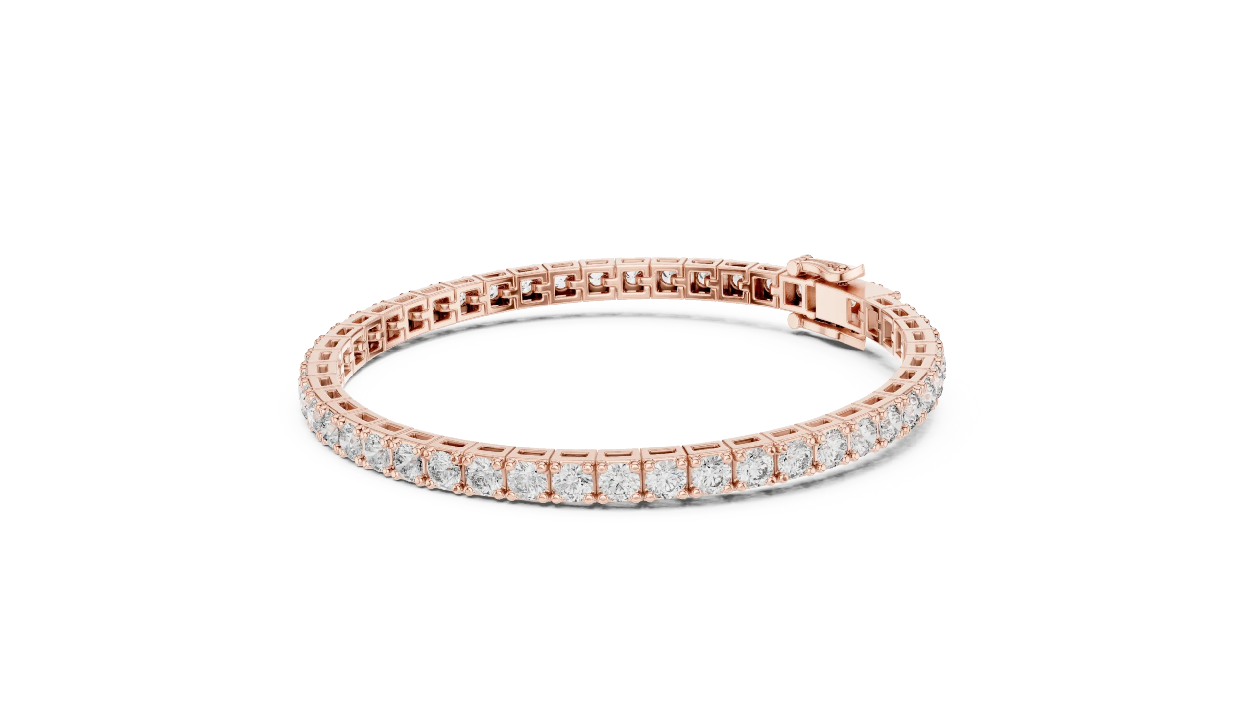 Classic Four Prong Diamond Tennis Bracelet - Image 4