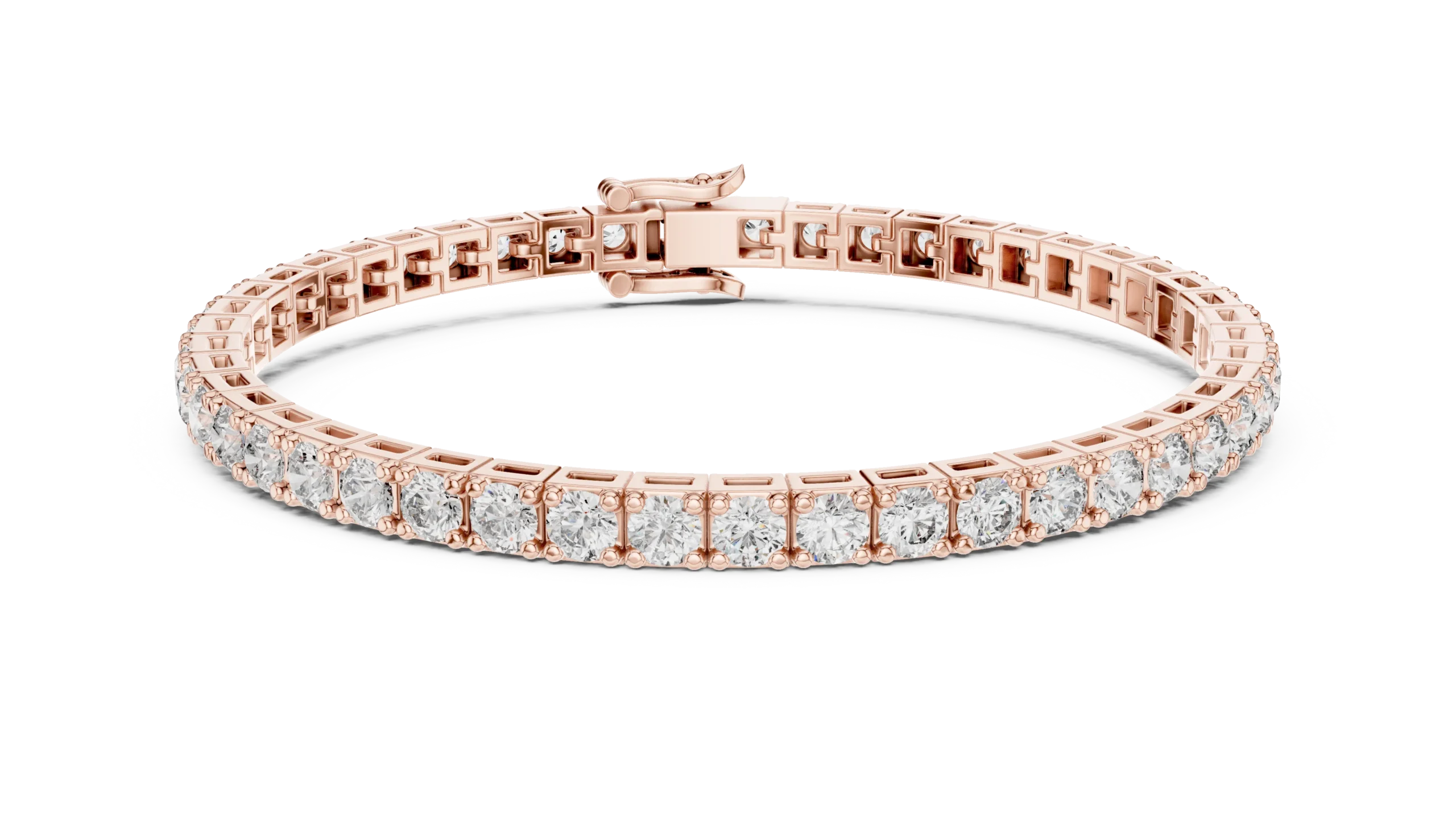 Classic Four Prong Diamond Tennis Bracelet - Image 2