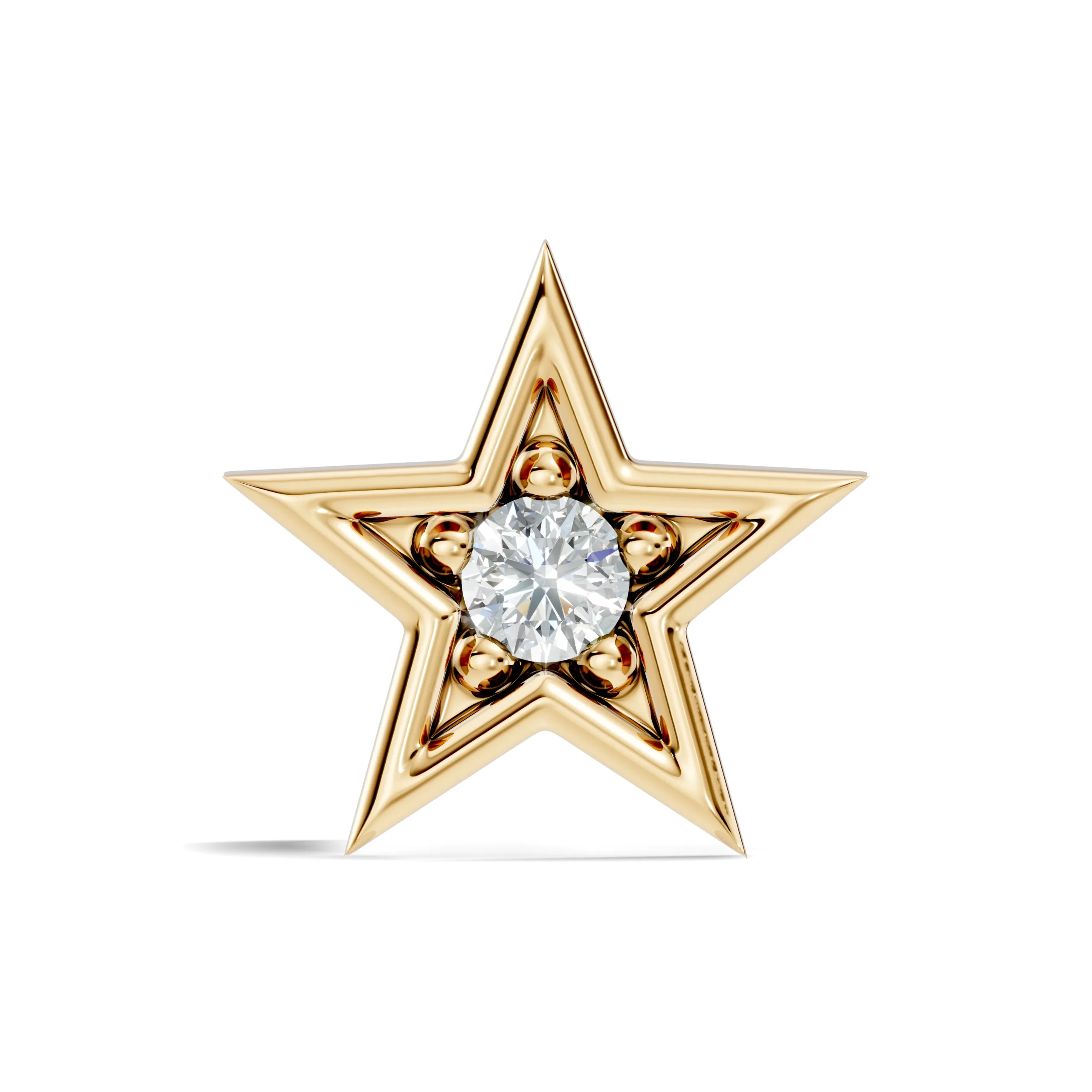Wishing Star Diamond Nose Stud