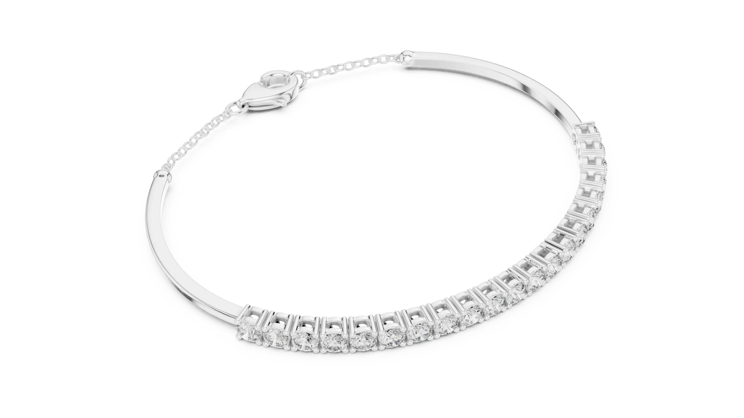 Glow Diamond Chain Bracelet - Image 2