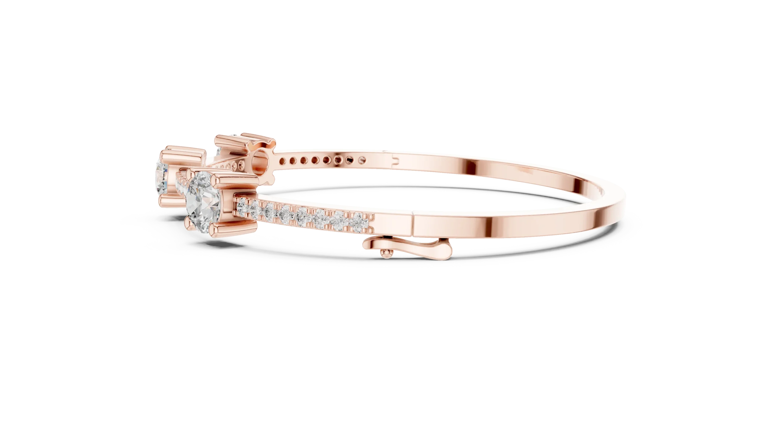 Fusion Glow Diamond Kada Bangle - Image 2