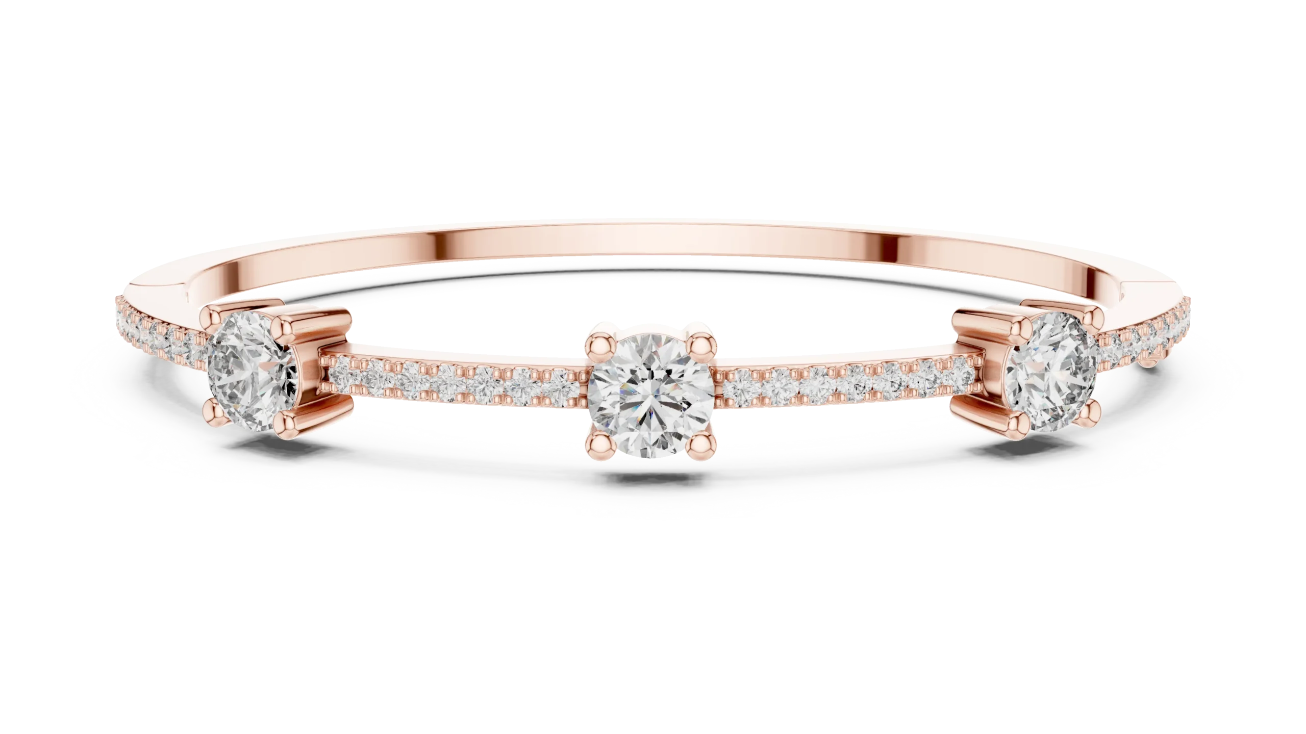 Fusion Glow Diamond Kada Bangle