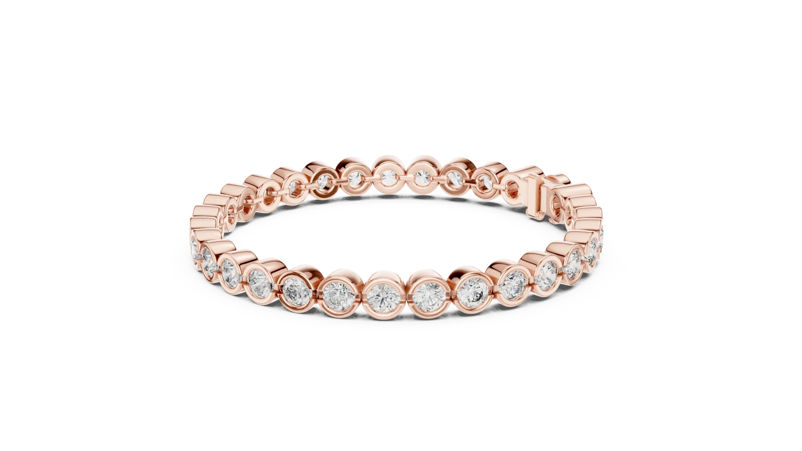 Scalloped Diamond Eternity Bracelet