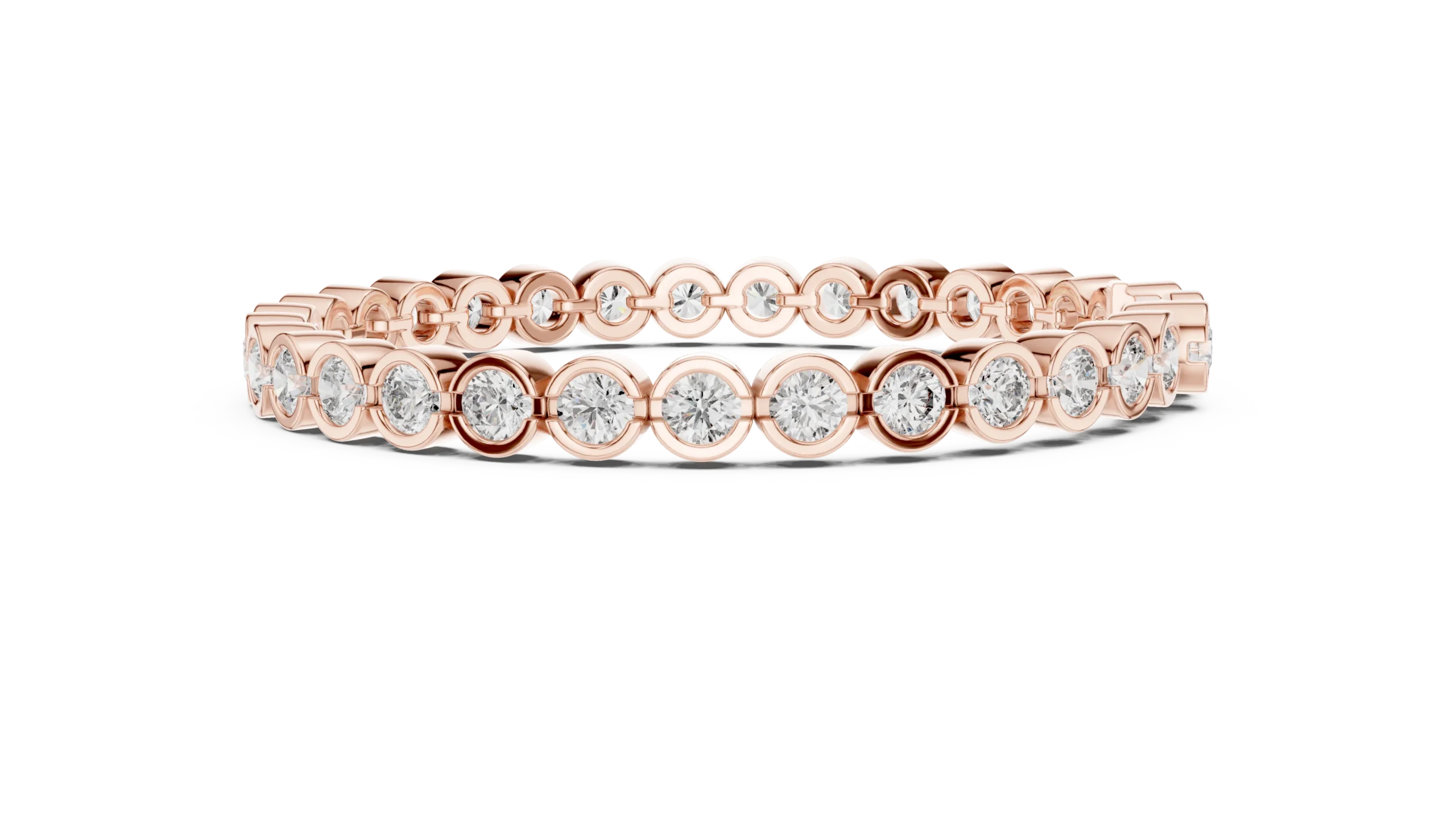 Scalloped Diamond Eternity Bracelet - Image 3