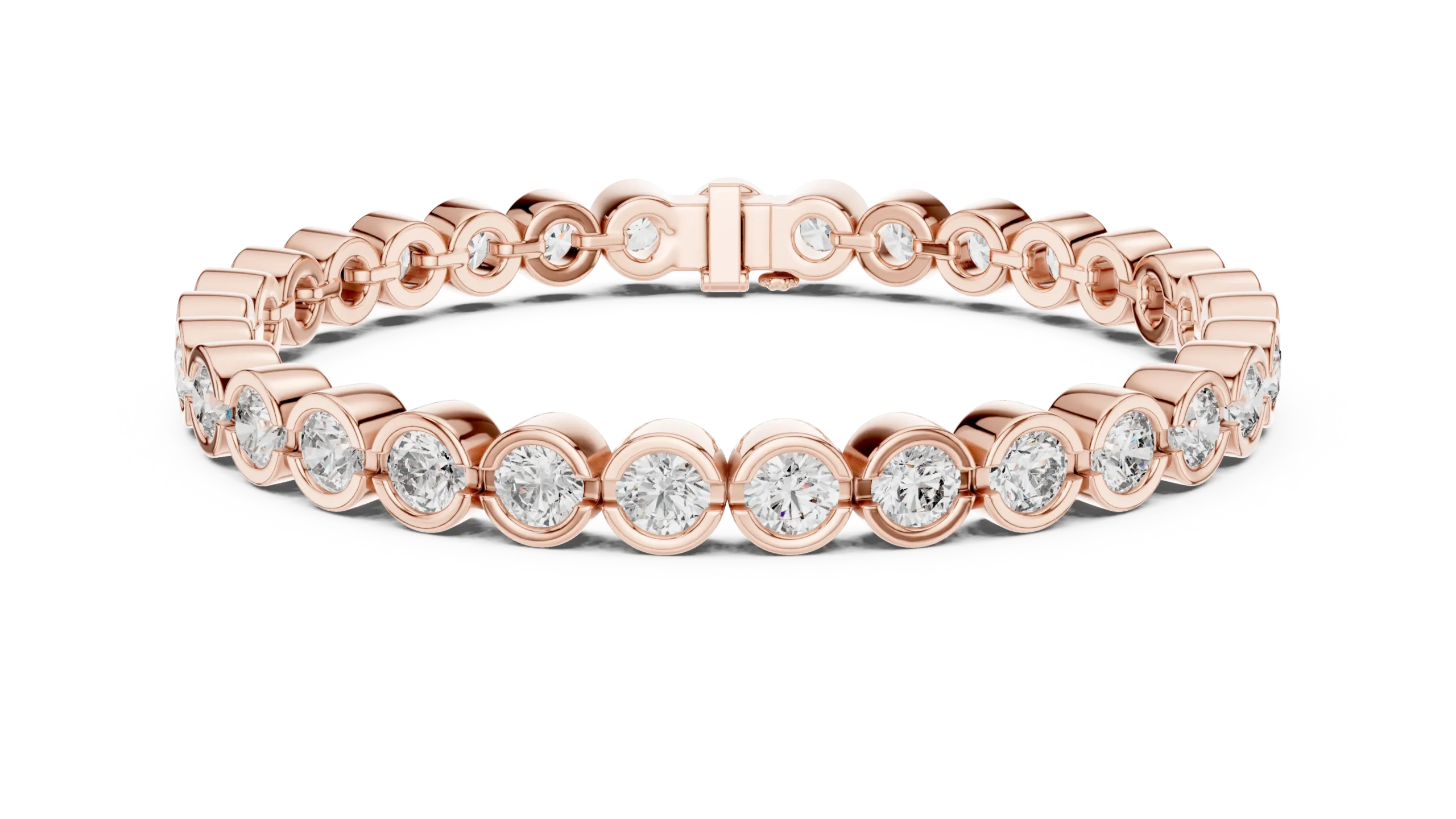 Scalloped Diamond Eternity Bracelet - Image 2