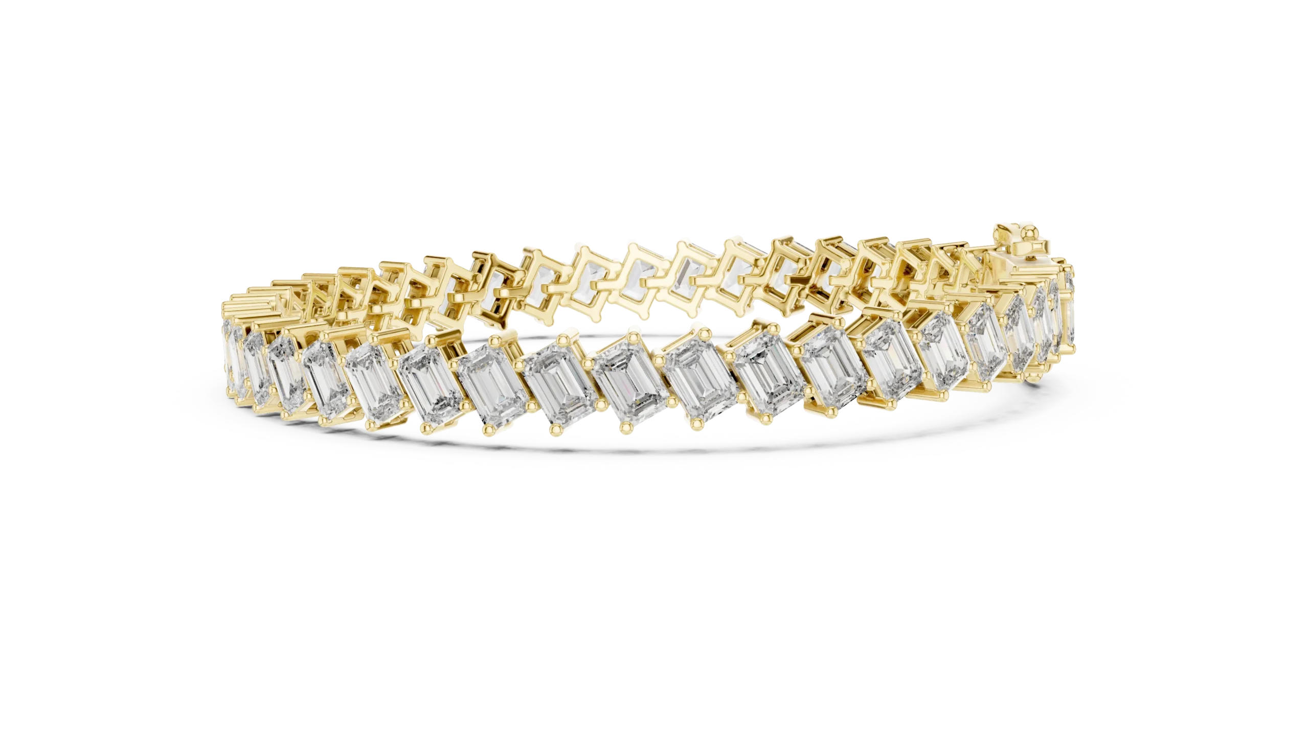 Alira Emerald Zigzag Diamond Bracelet