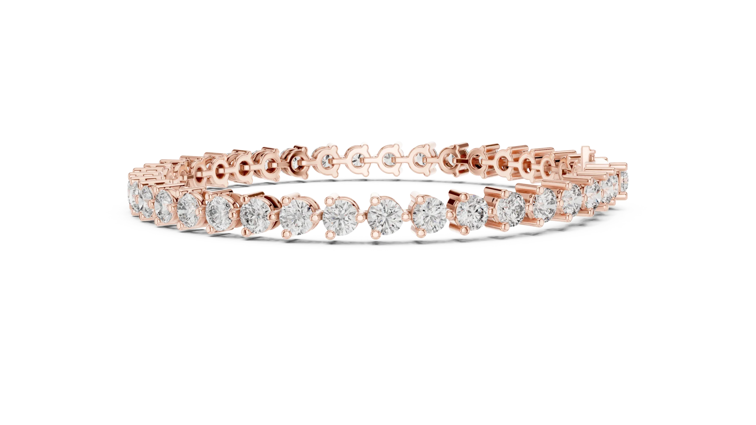 Celestial Rose Gold Diamond Tennis Bracelet