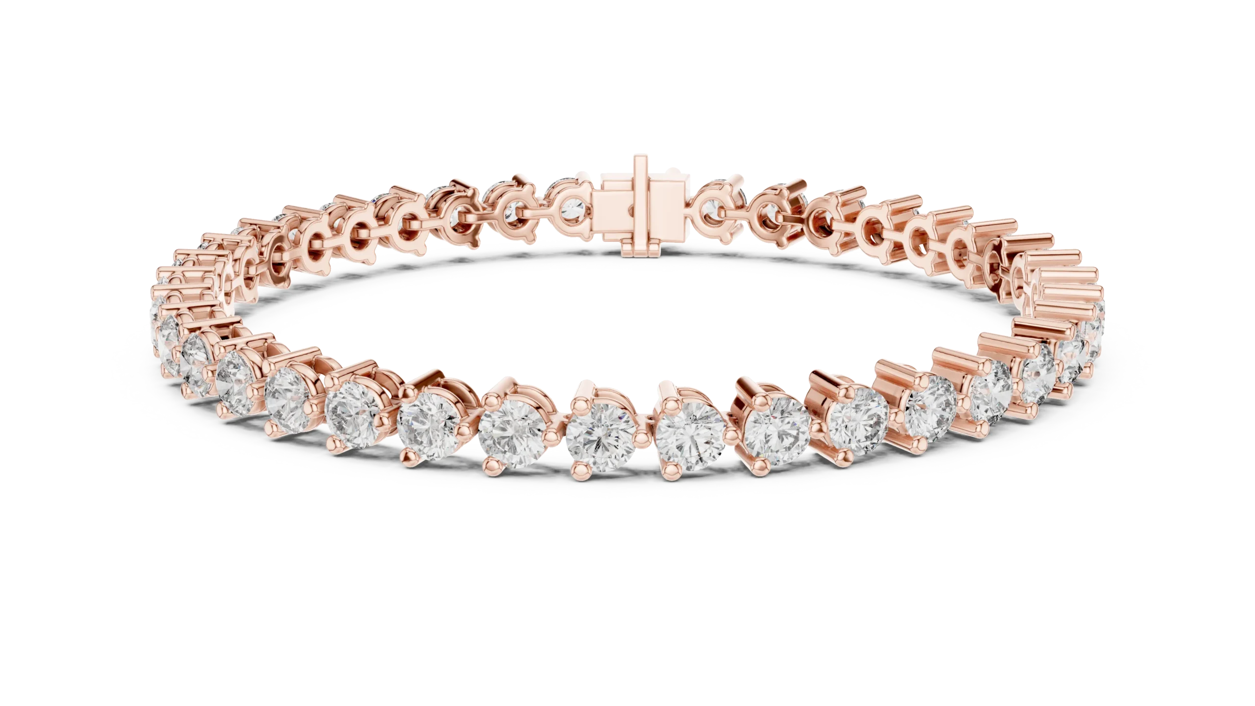 Celestial Rose Gold Diamond Tennis Bracelet - Image 2