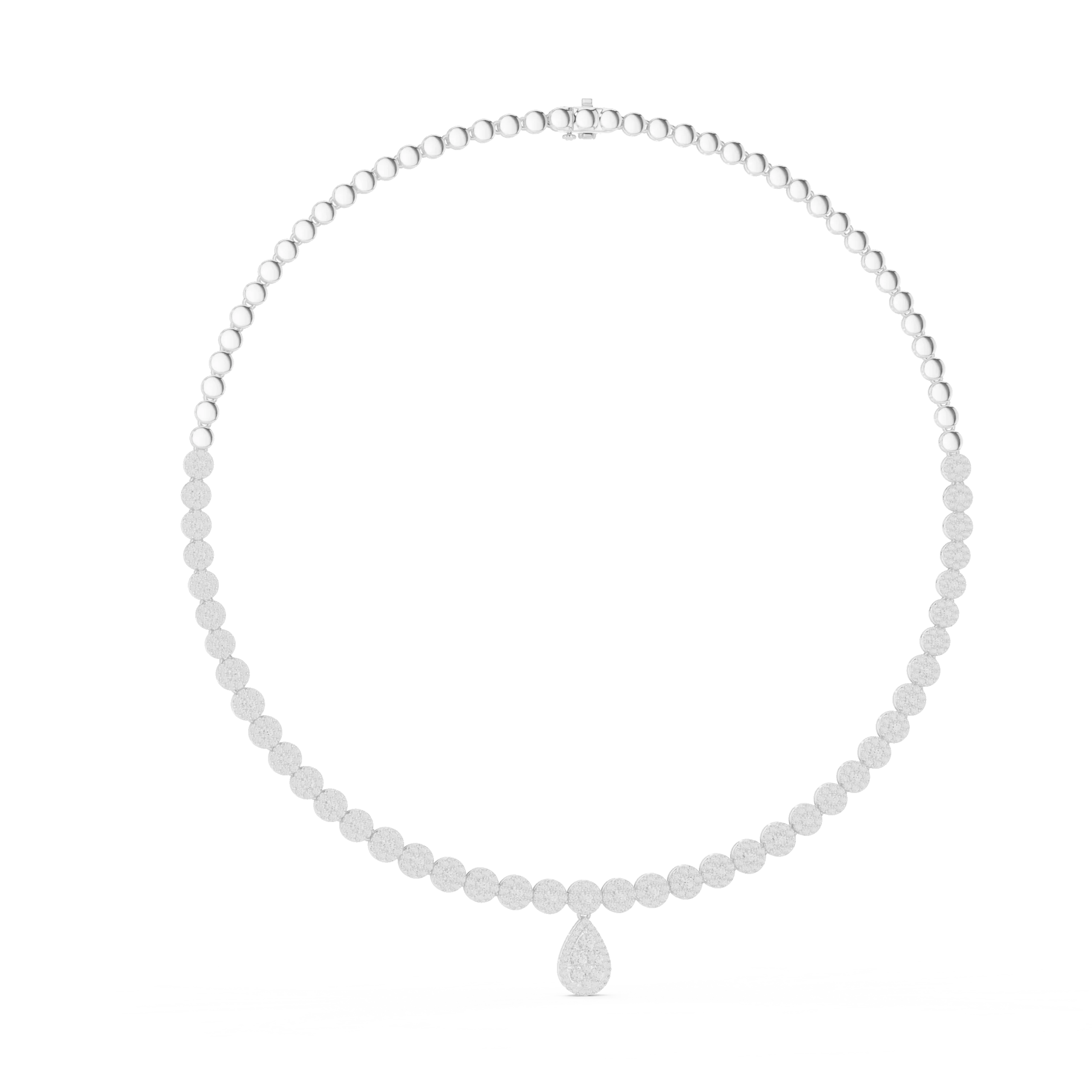 Eternal Teardrop Diamond Necklace