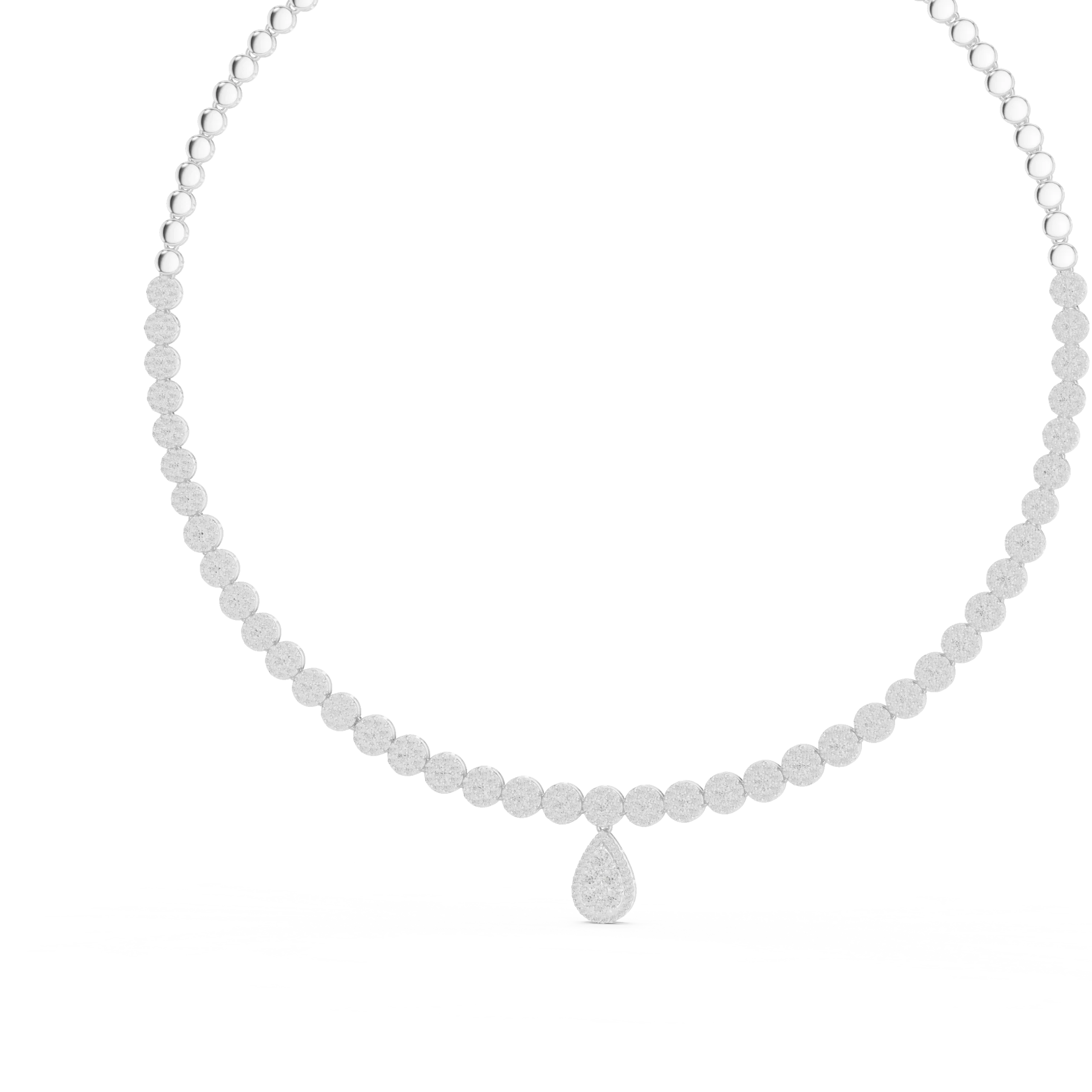 Eternal Teardrop Diamond Necklace - Image 2