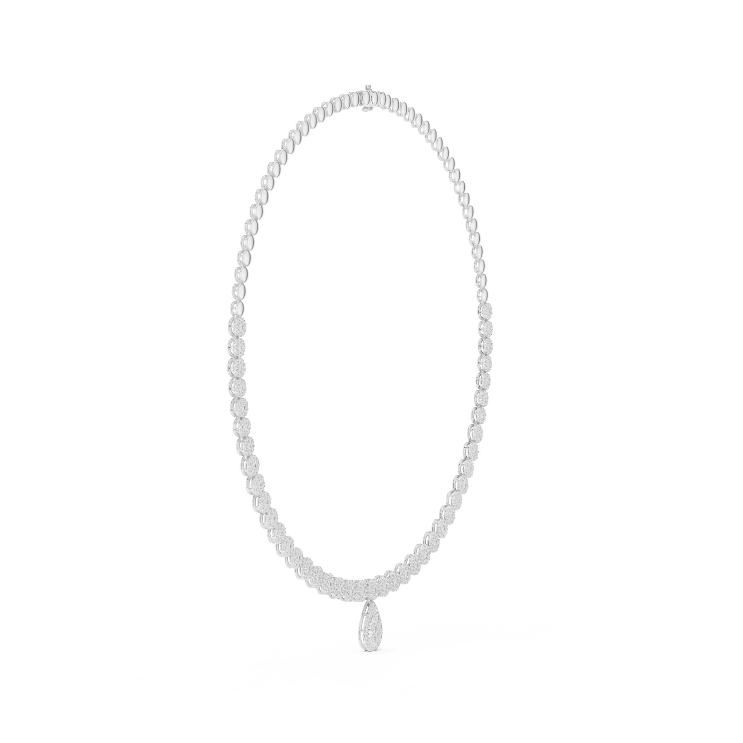 Eternal Teardrop Diamond Necklace - Image 3