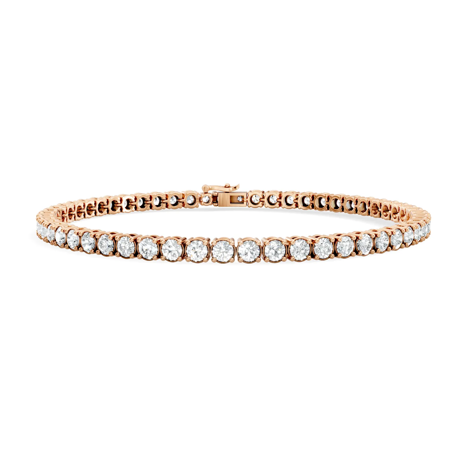 Gold Diamond Tennis Bracelet - Image 2