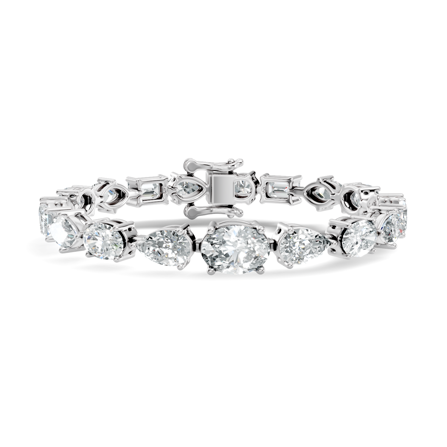 Mixed-Cut Signature Diamond Bracelet - Image 5