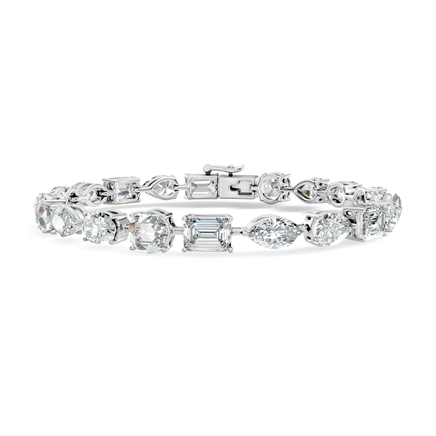 Evergreen Mixed-Shape Tennis Bracelet - Image 2