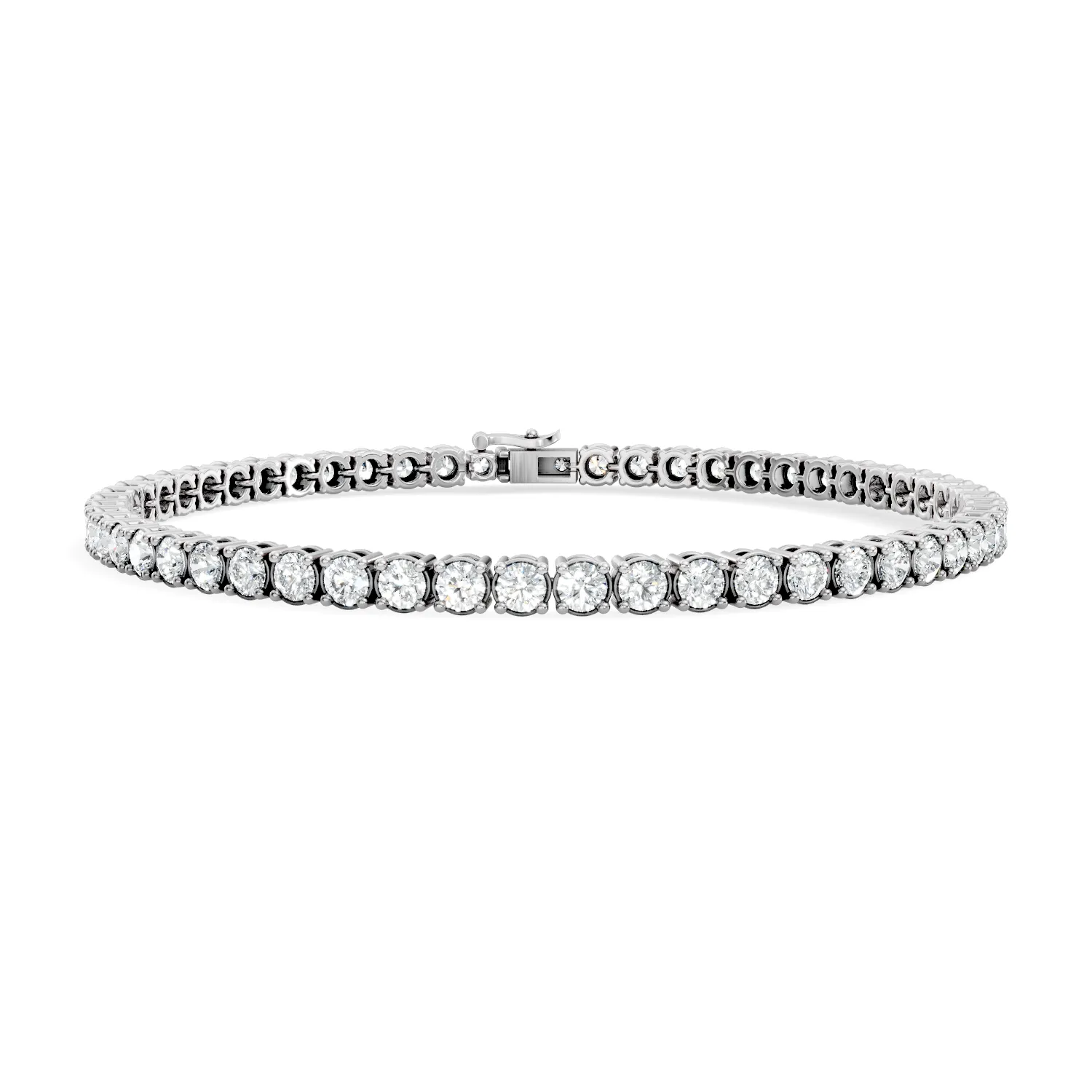 Gold Diamond Tennis Bracelet - Image 3