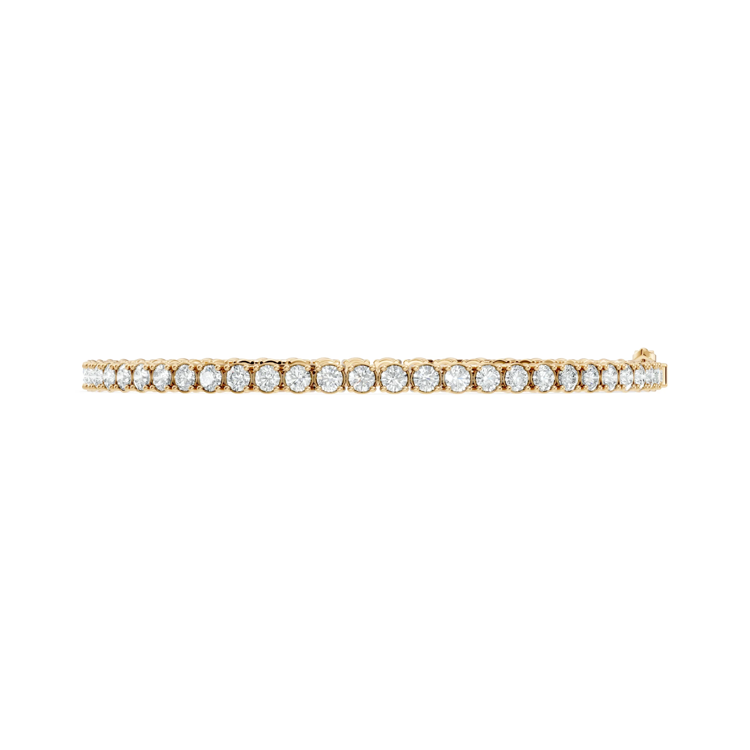 Gold Diamond Tennis Bracelet - Image 5