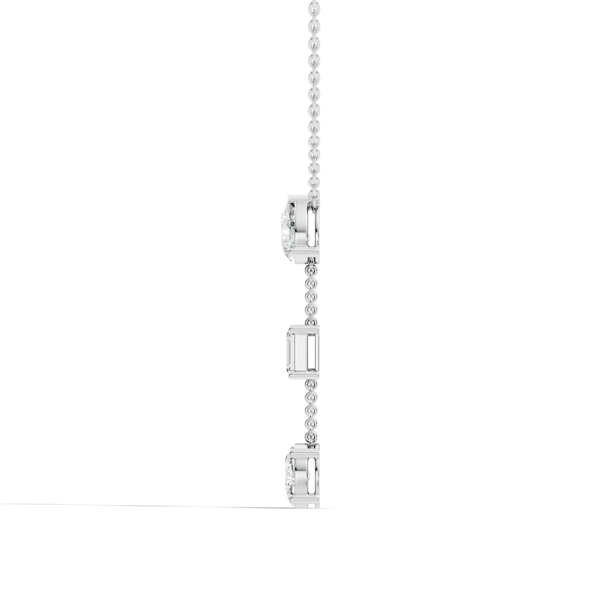 Celestial Cascade Diamond Drop Necklace - Image 3