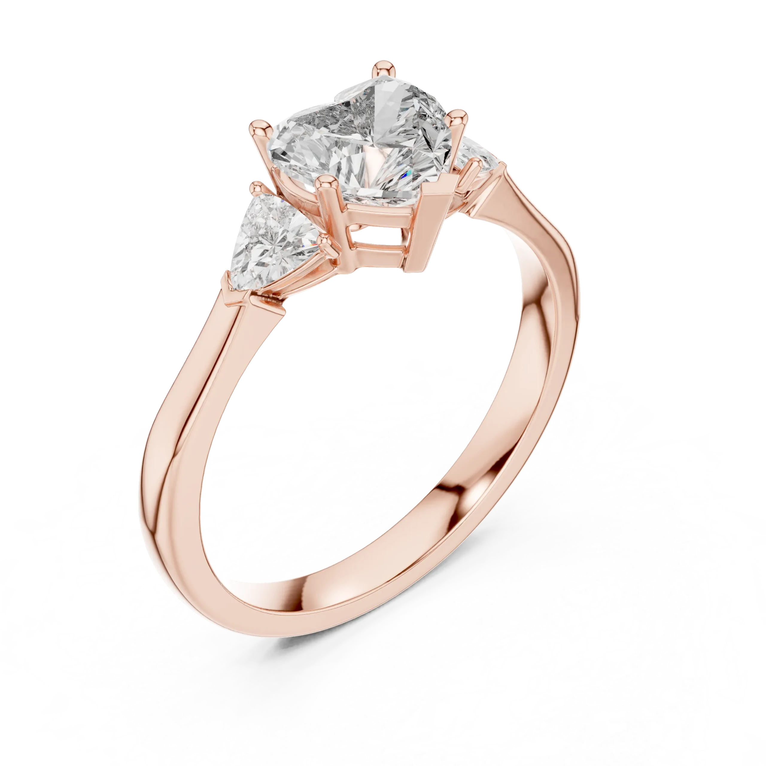 Amorielle Heart & Pear Diamond Trilogy Ring - Image 3