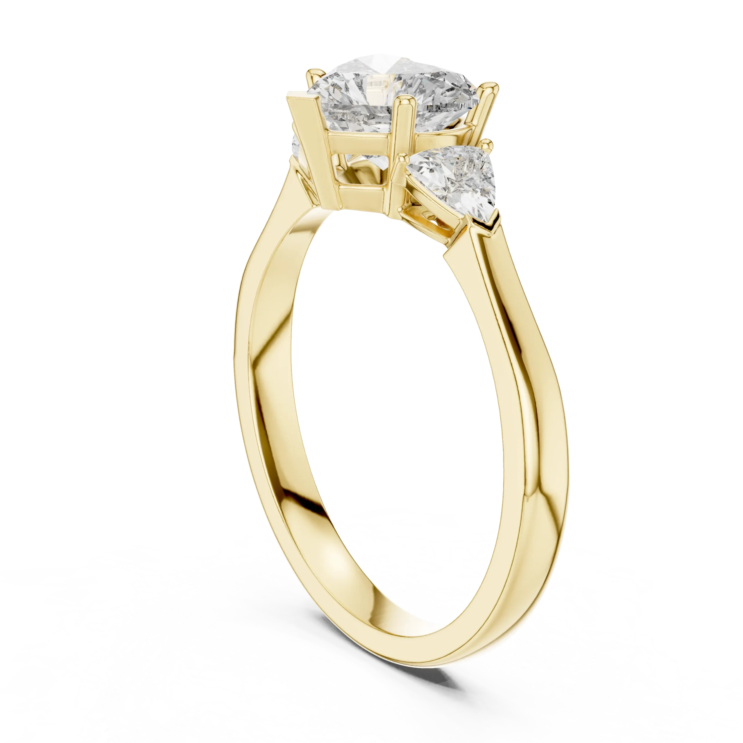 Amorielle Heart & Pear Diamond Trilogy Ring - Image 4