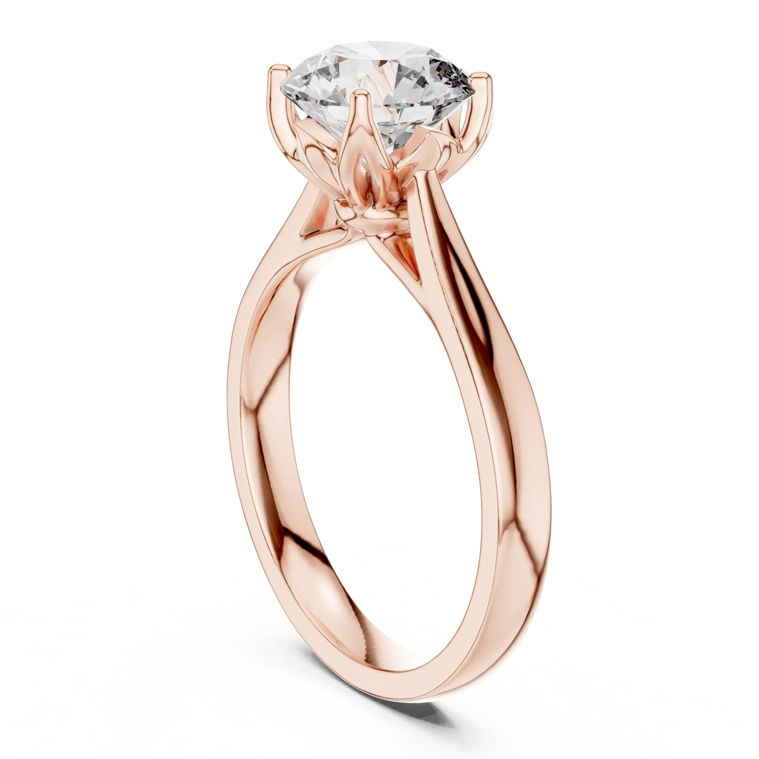 Roselle Round Lab Diamond Ring - Image 4