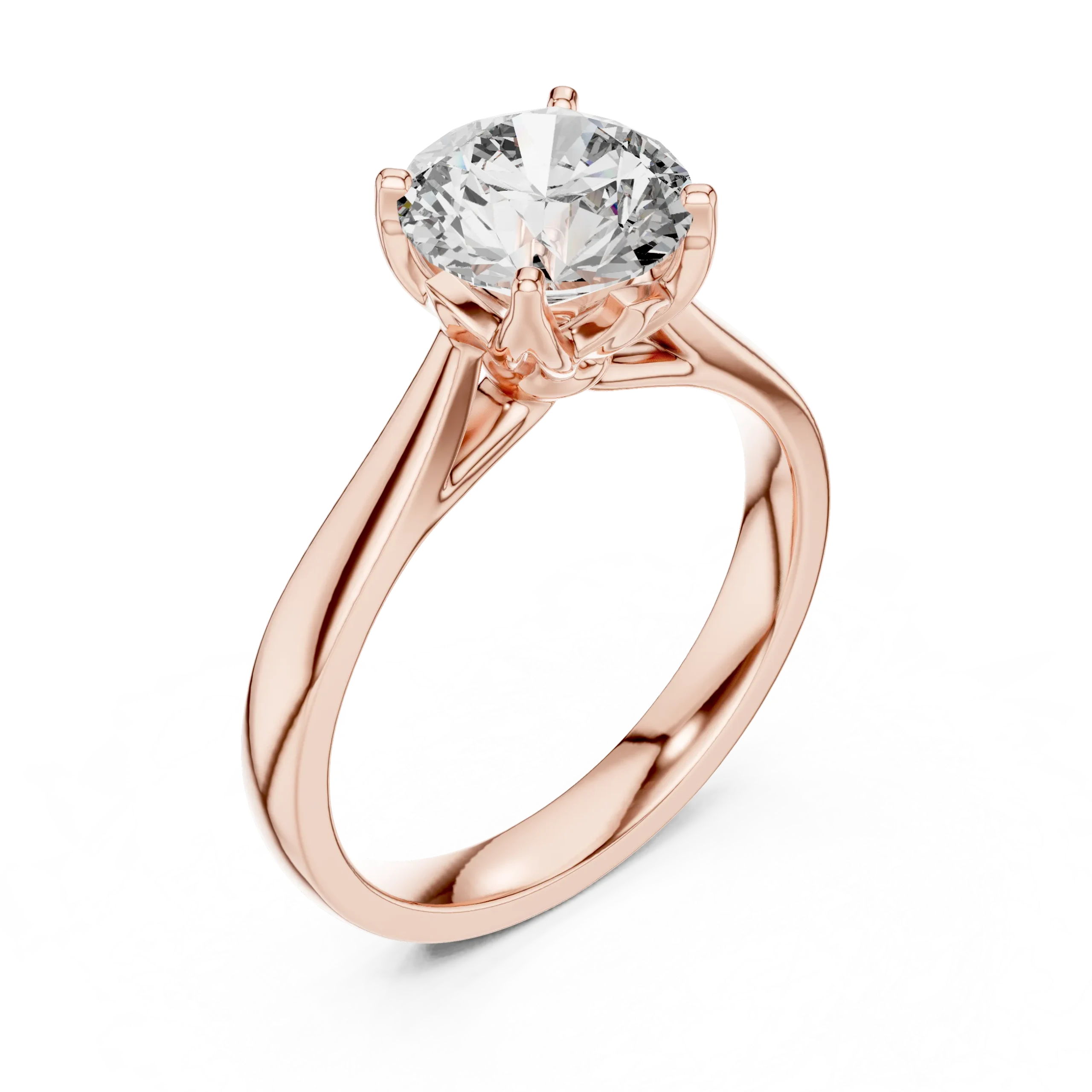 Roselle Round Lab Diamond Ring