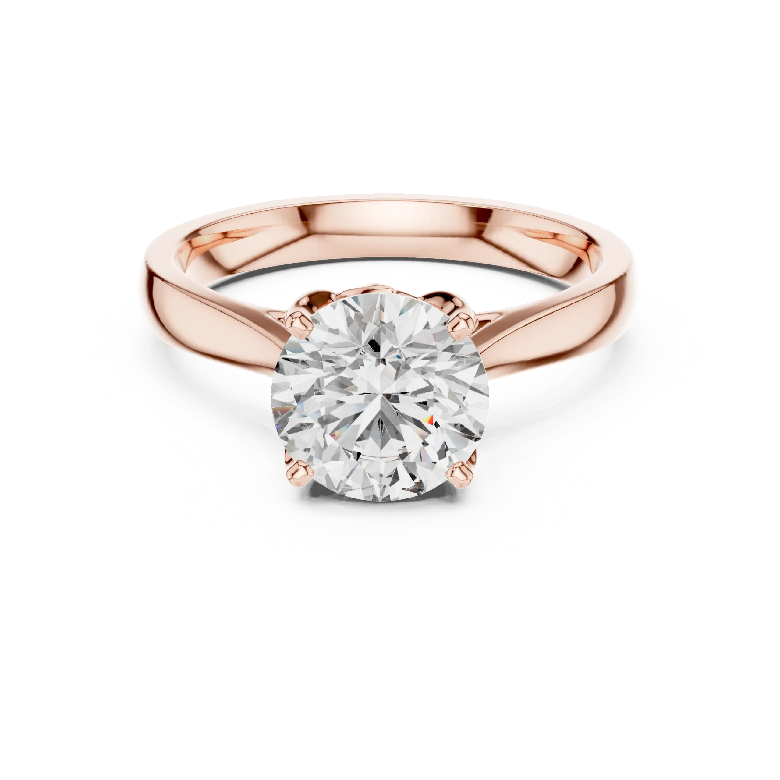 Roselle Round Lab Diamond Ring - Image 6