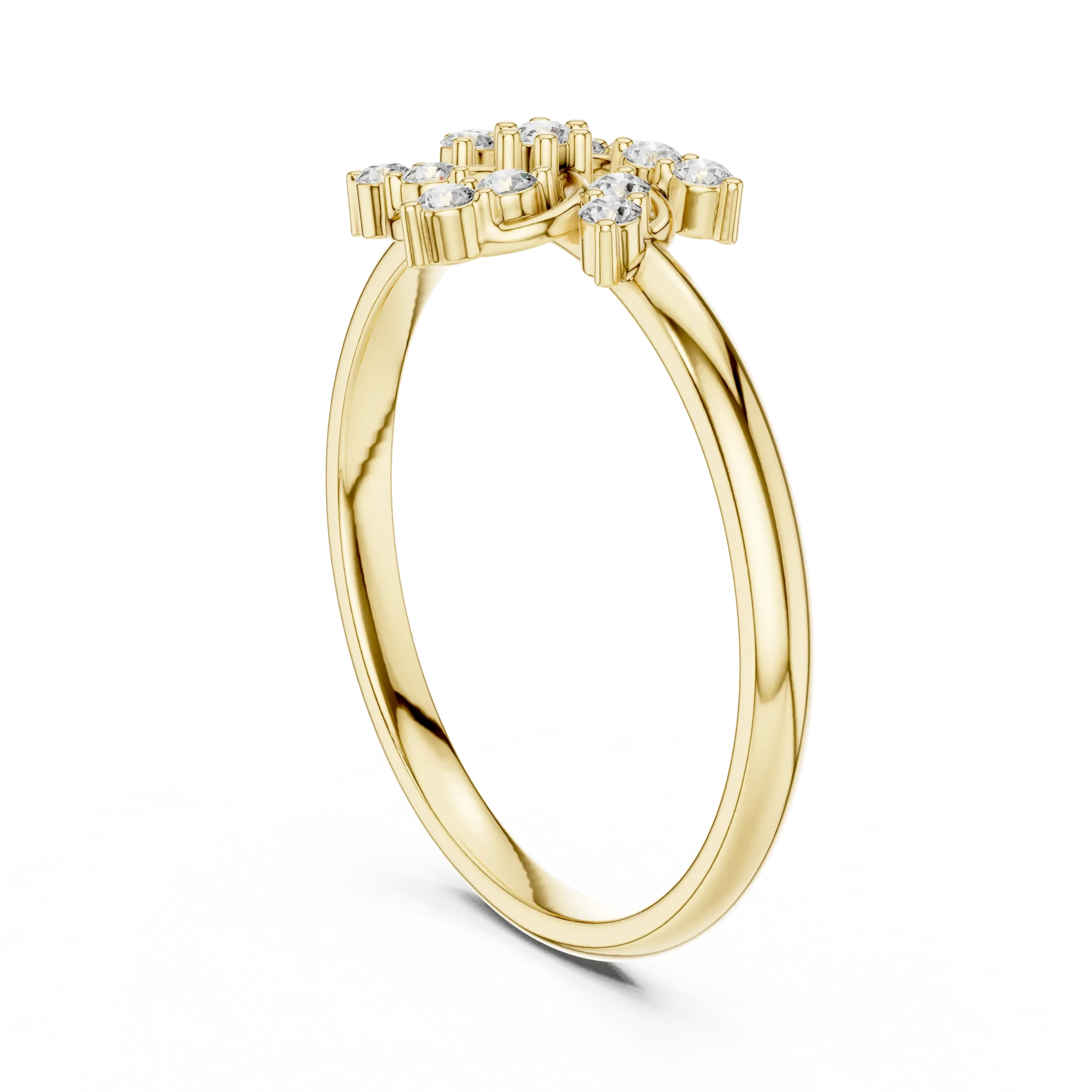 Roselle Cluster Lab Diamond Ring - Image 2