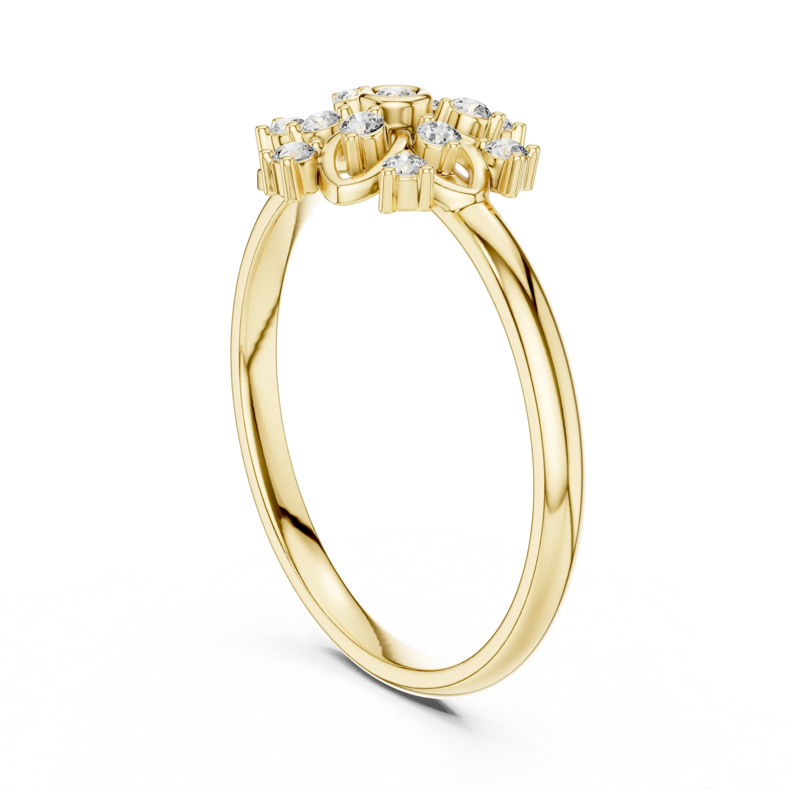 Papilia Bloom Diamond Encrusted Ring - Image 2