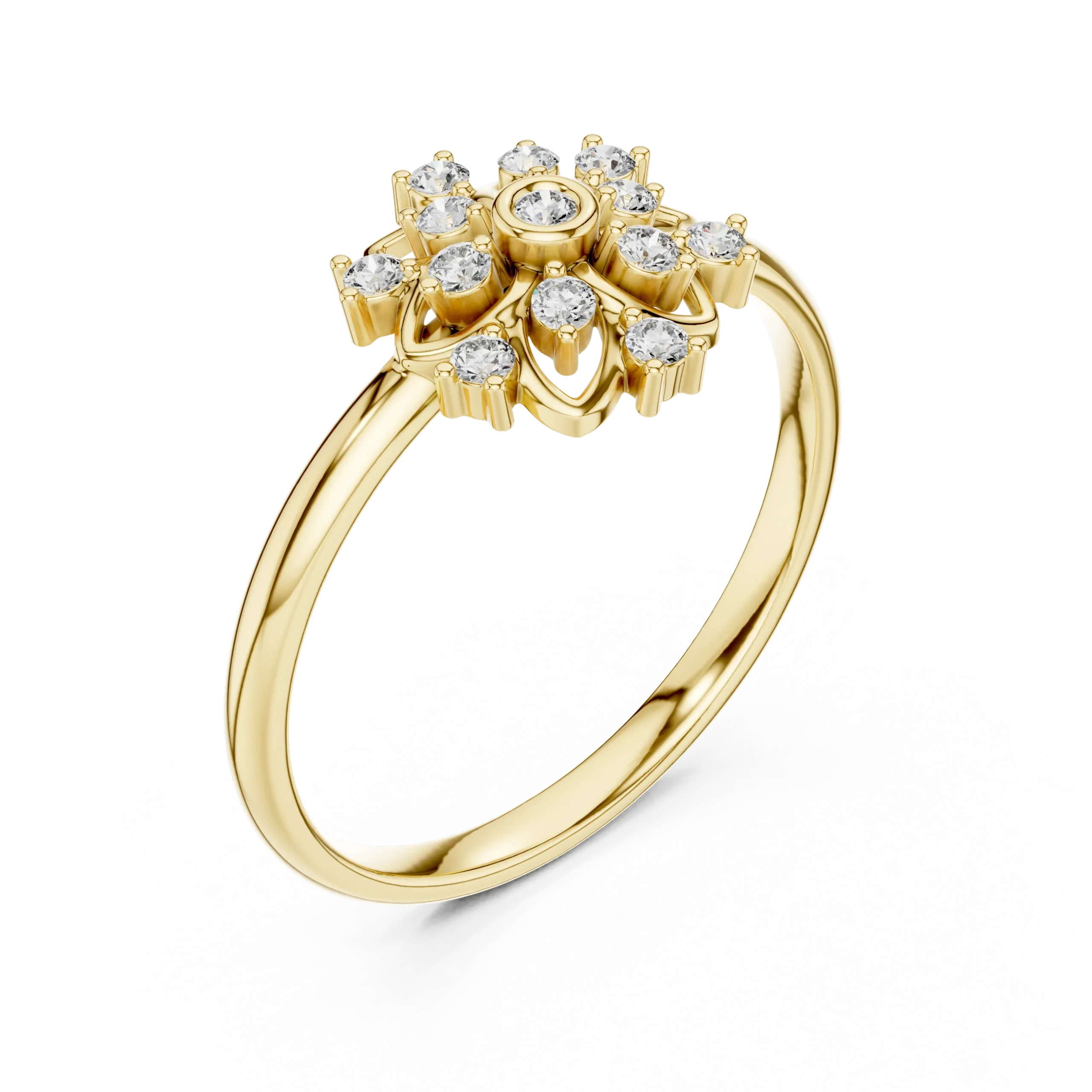 Papilia Bloom Diamond Encrusted Ring