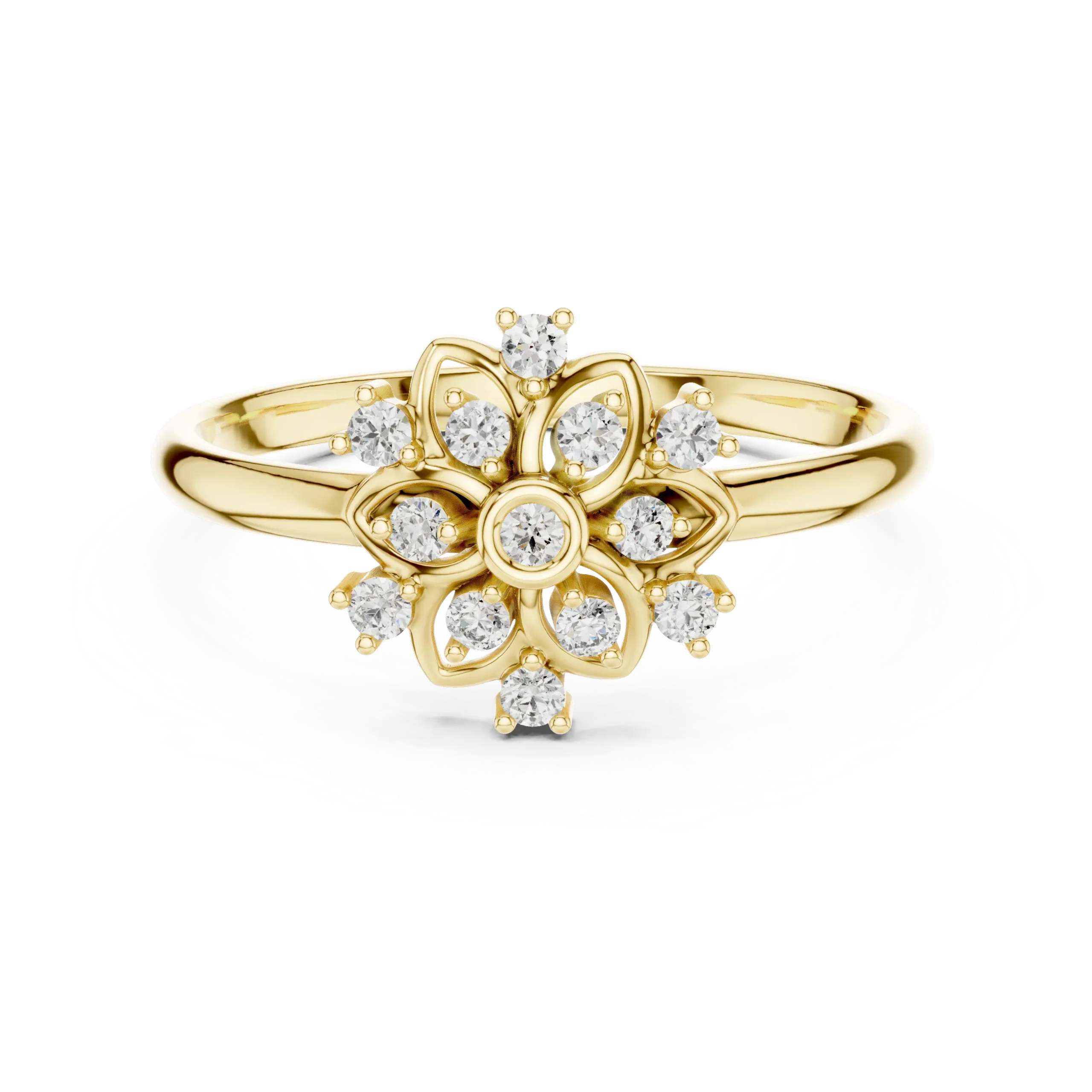 Papilia Bloom Diamond Encrusted Ring - Image 4