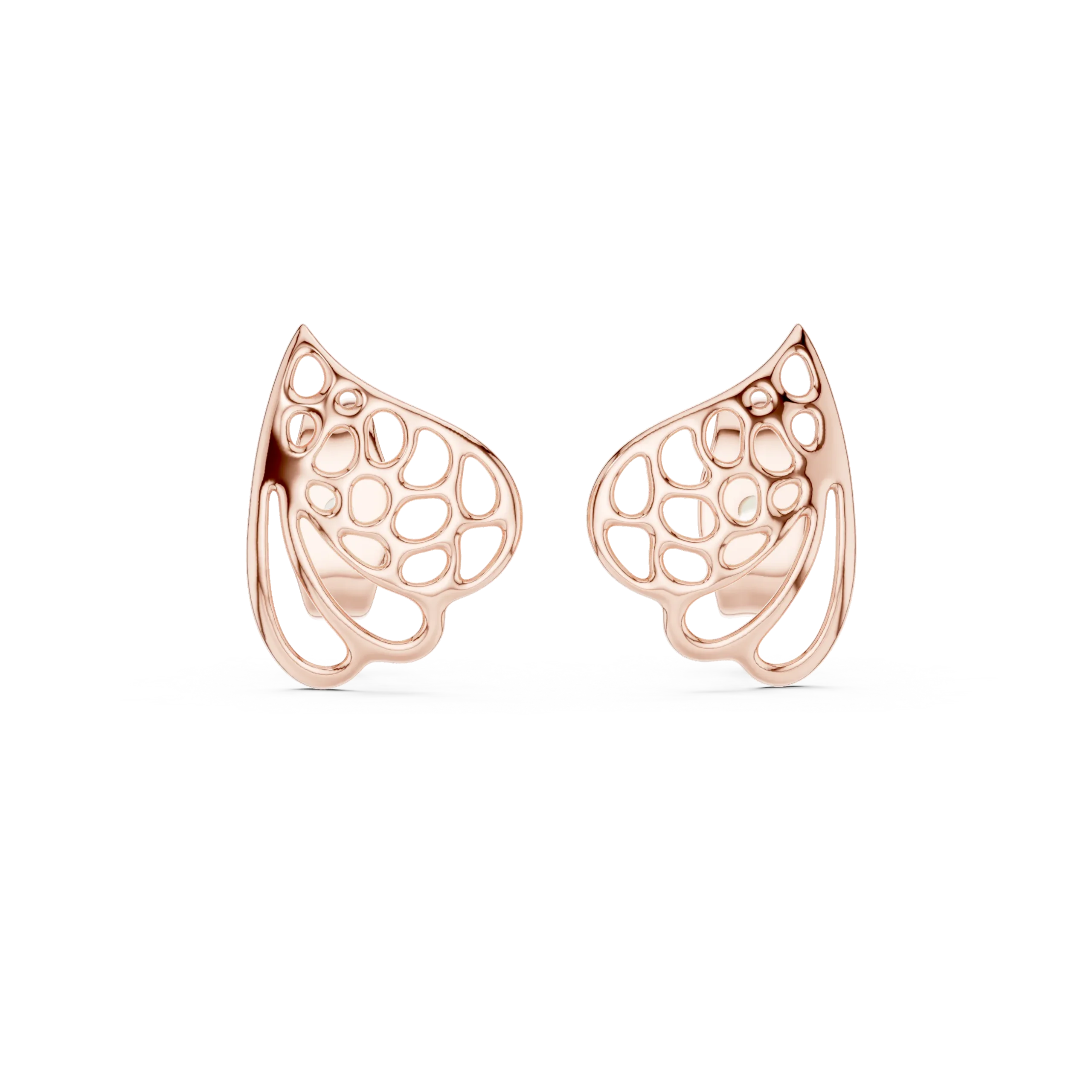 Filira Gold Filigree Diamond Earrings - Image 3