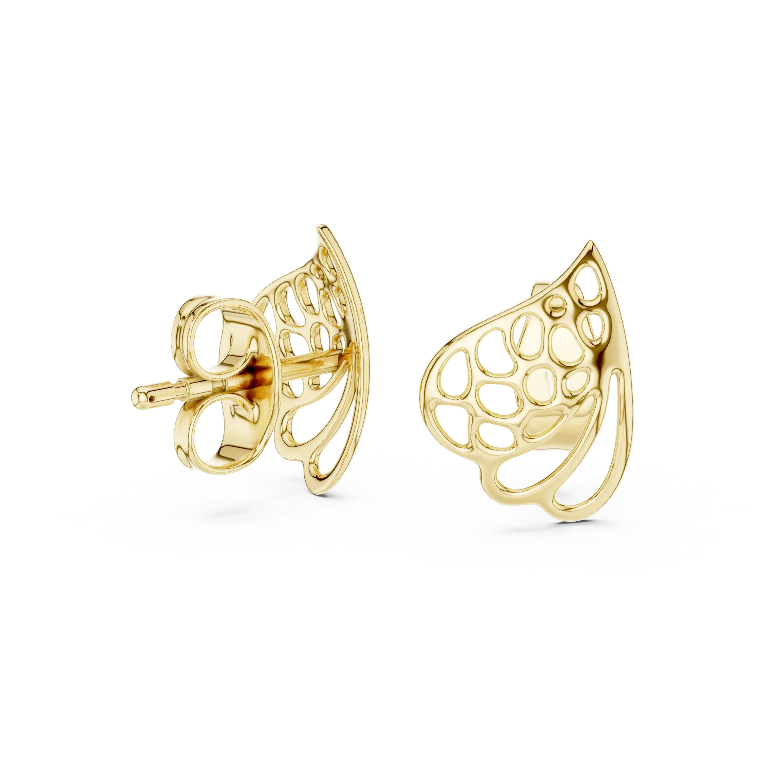 Filira Gold Filigree Diamond Earrings - Image 5