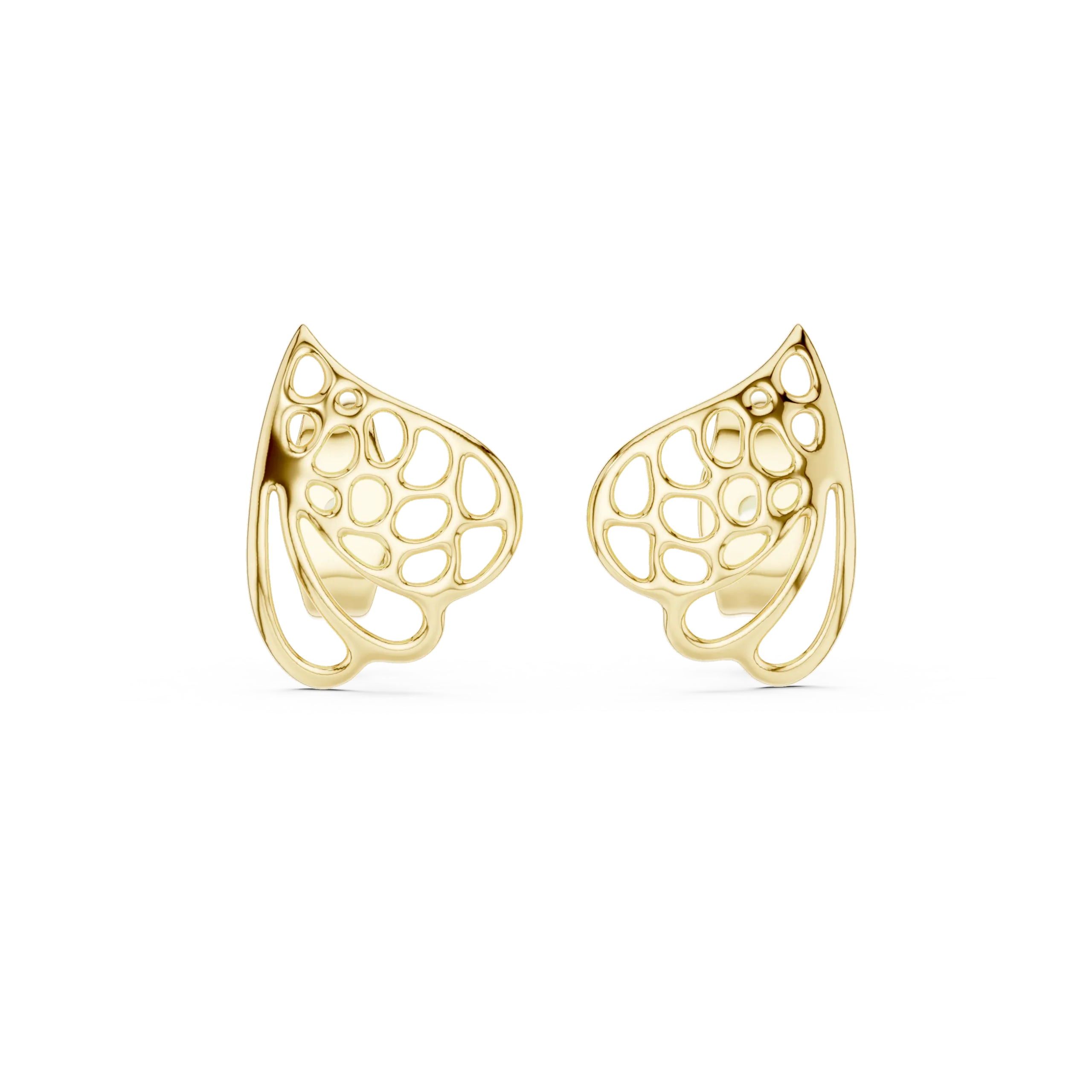 Filira Gold Filigree Diamond Earrings