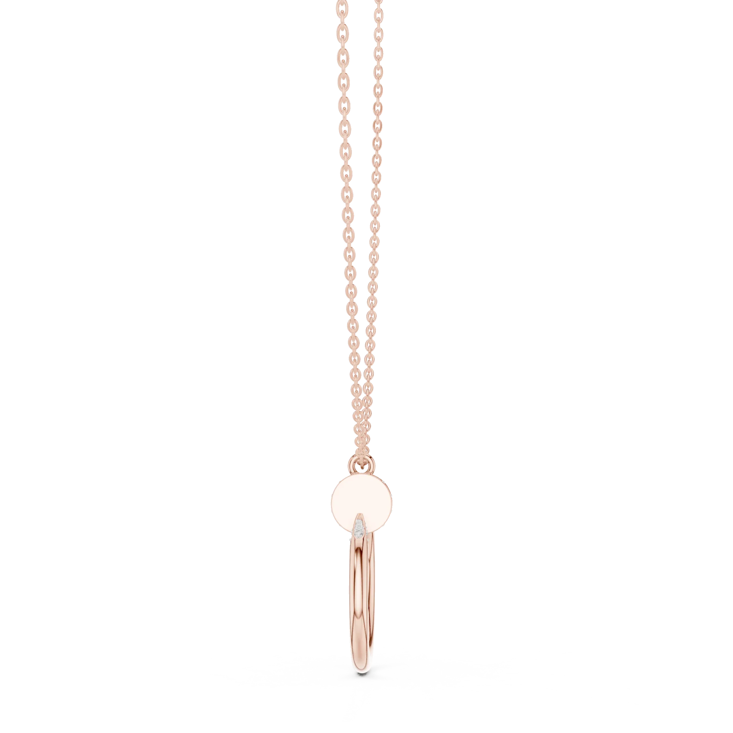Clovara Nail-Inspired Diamond Necklace - Image 5
