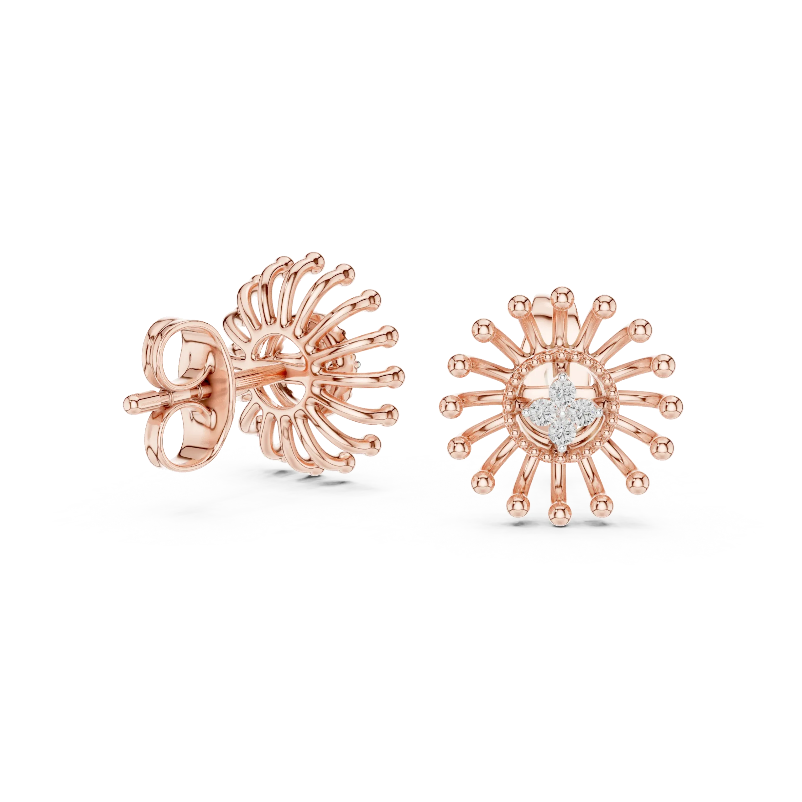 Rayelle Diamond Stud Earrings - Image 6