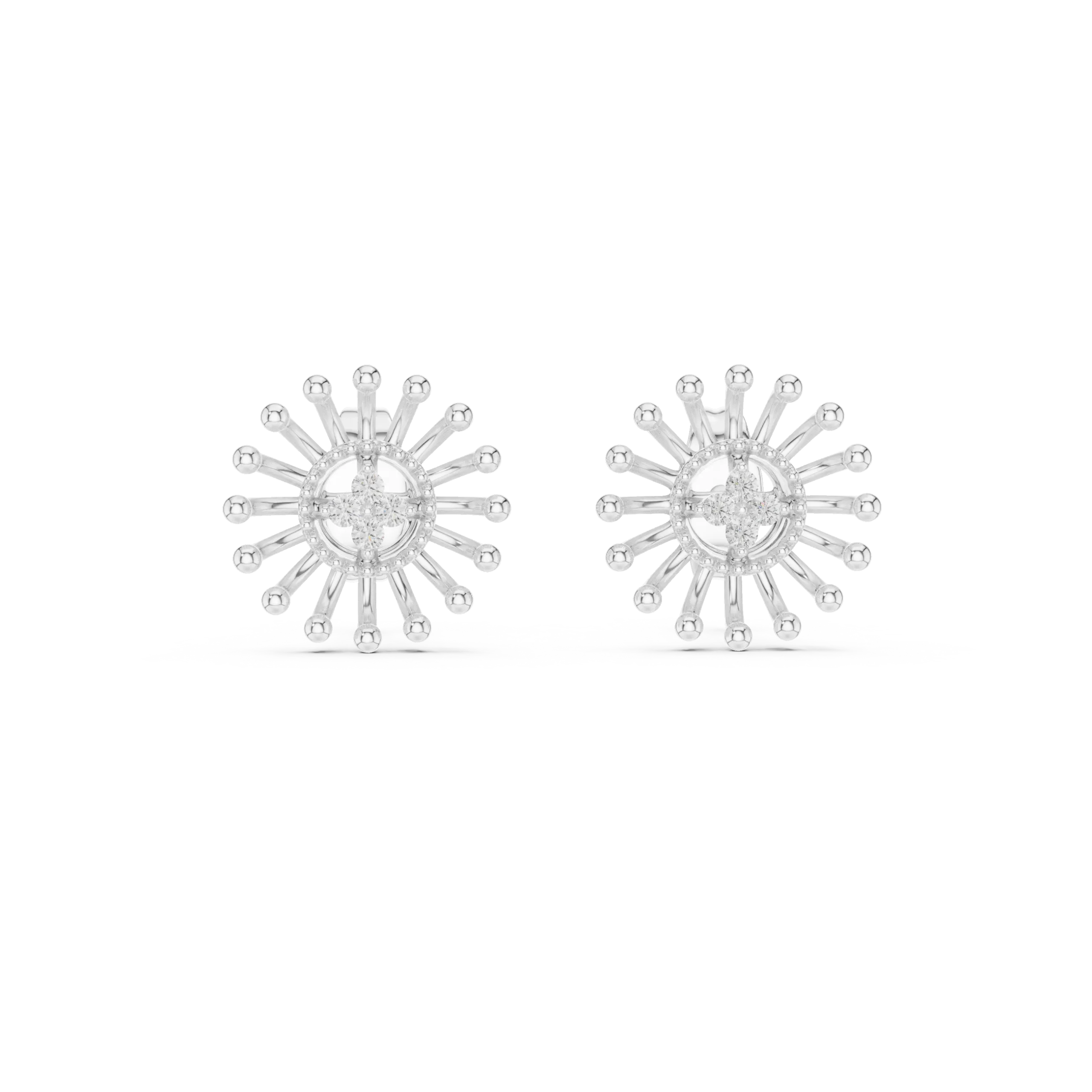 Rayelle Diamond Stud Earrings - Image 2