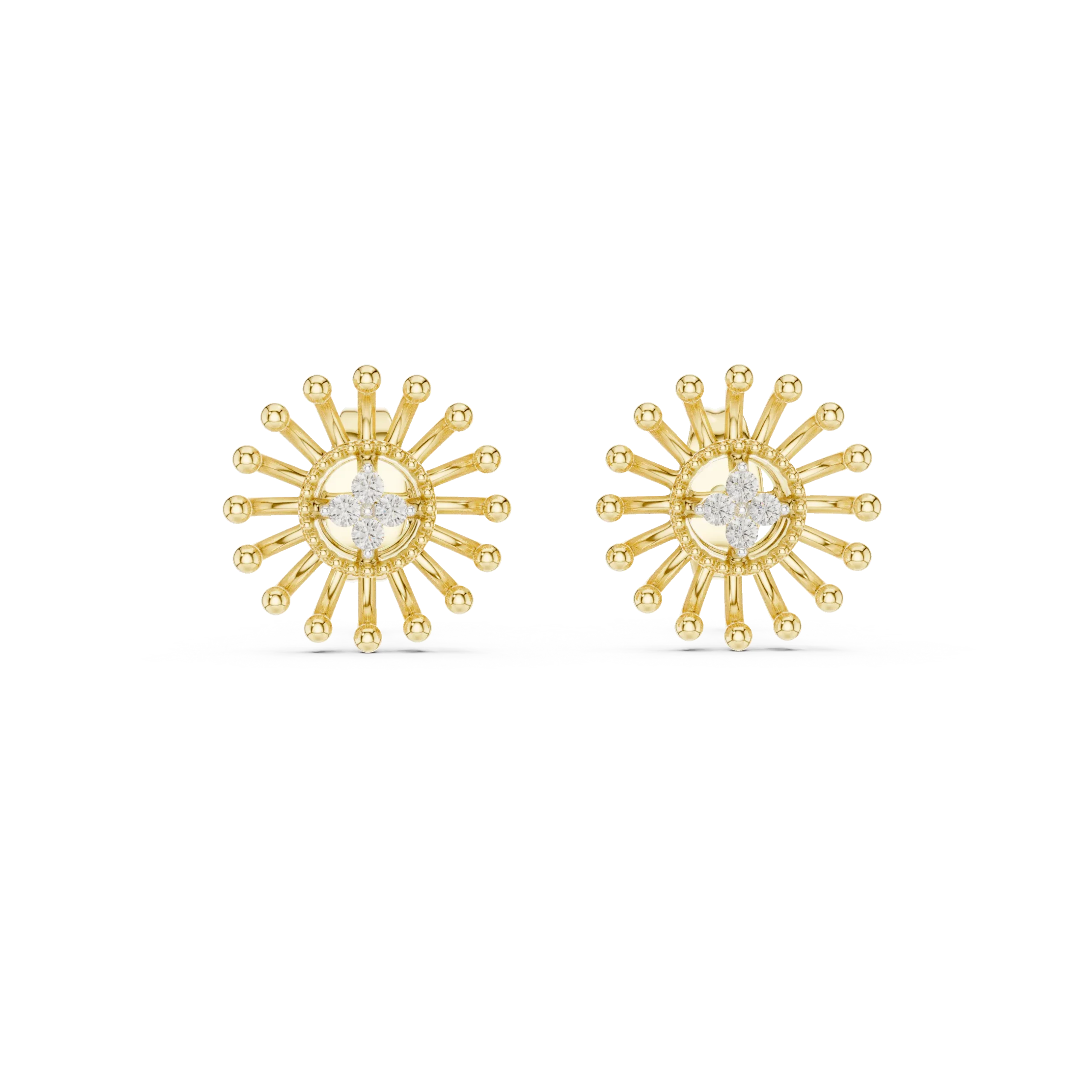 Rayelle Diamond Stud Earrings - Image 3