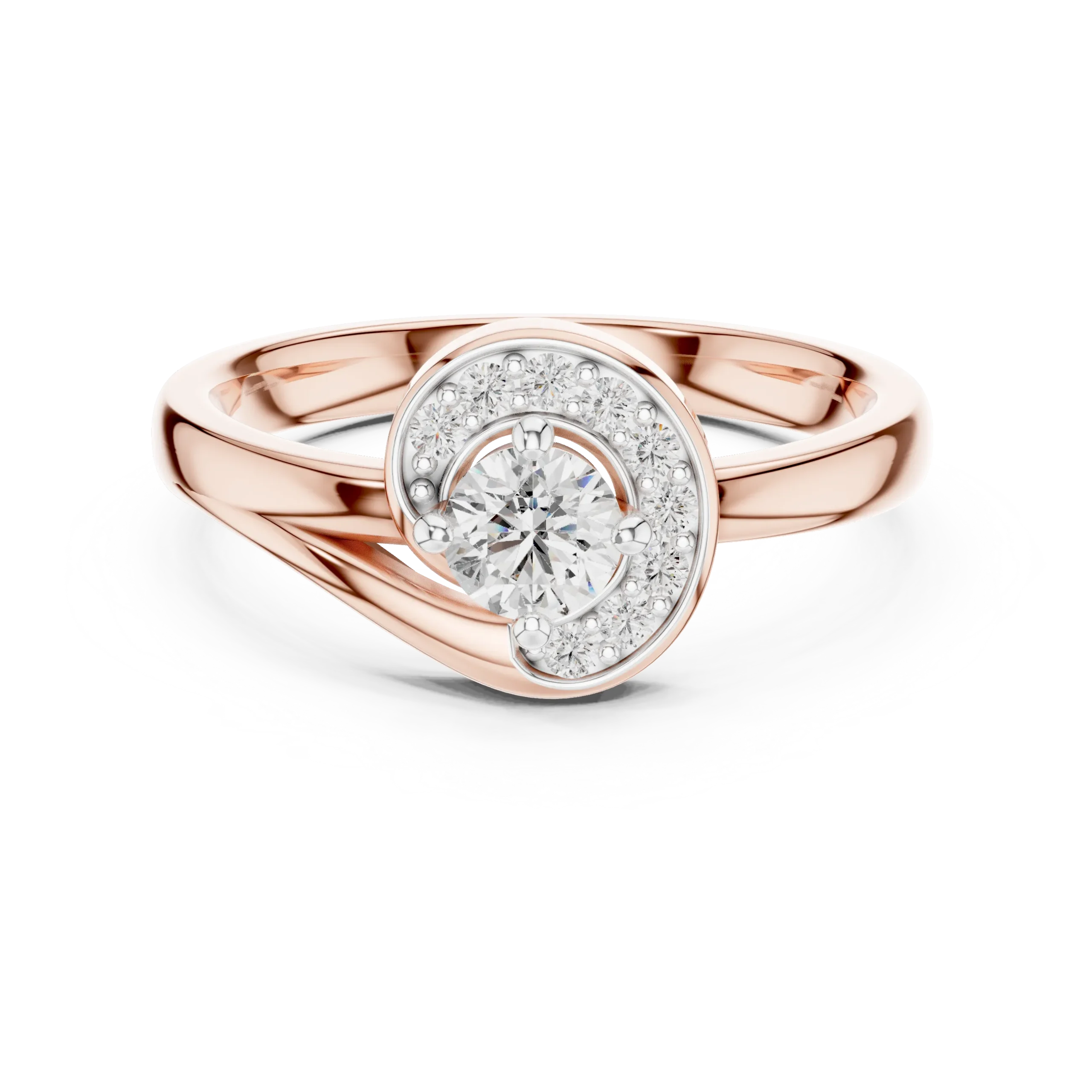 Artelle Asymmetrical Halo Diamond Ring - Image 2