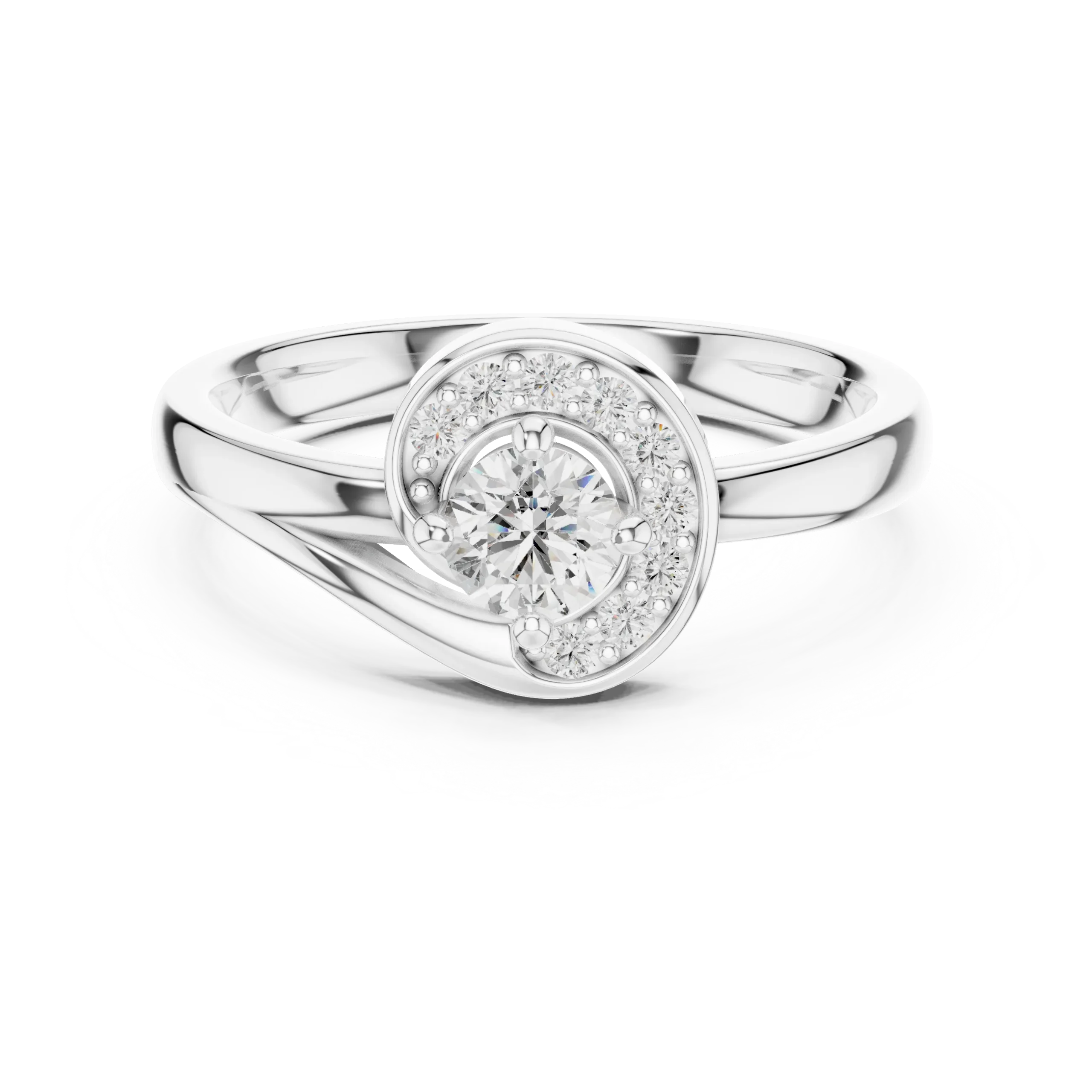 Artelle Asymmetrical Halo Diamond Ring - Image 3
