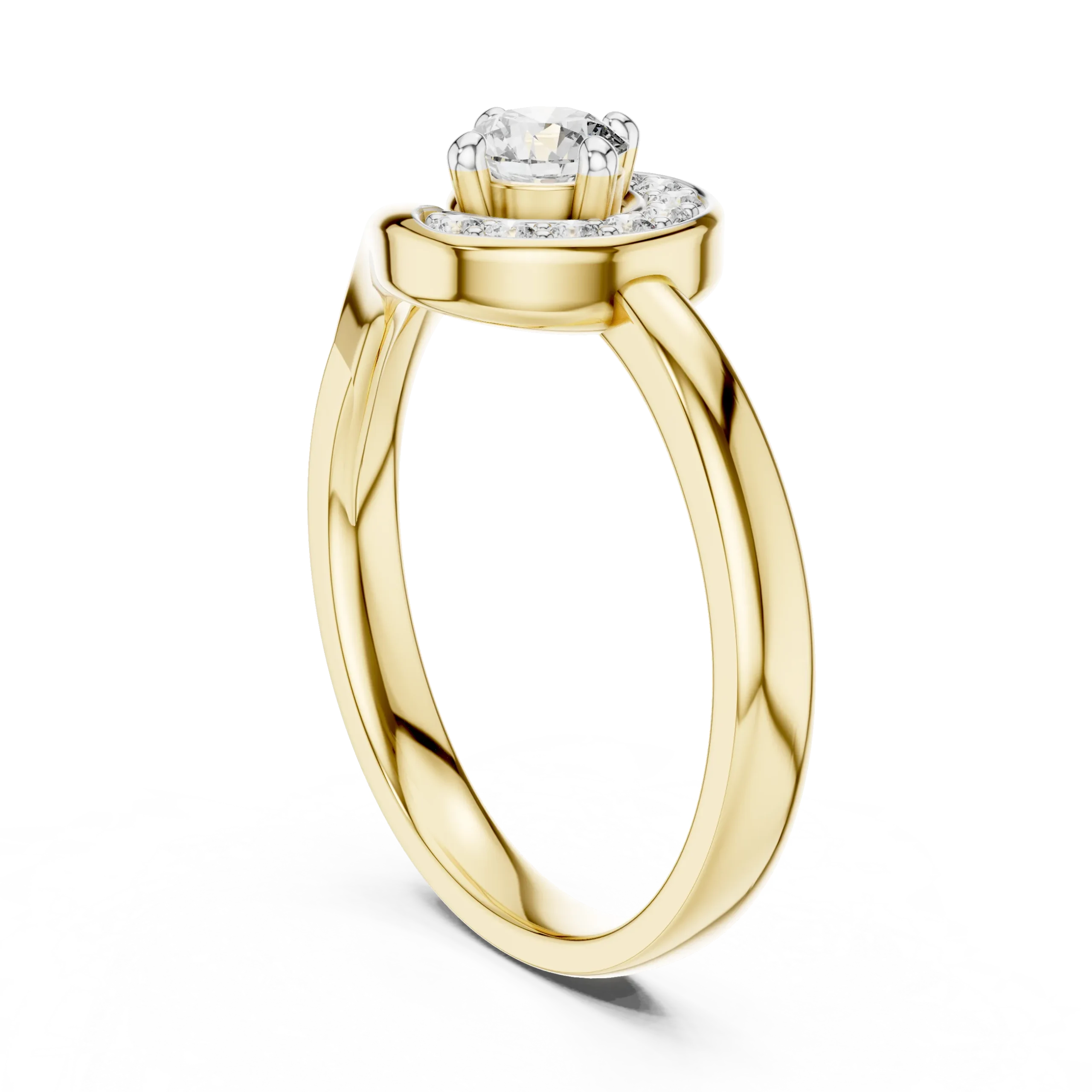 Artelle Asymmetrical Halo Diamond Ring - Image 6