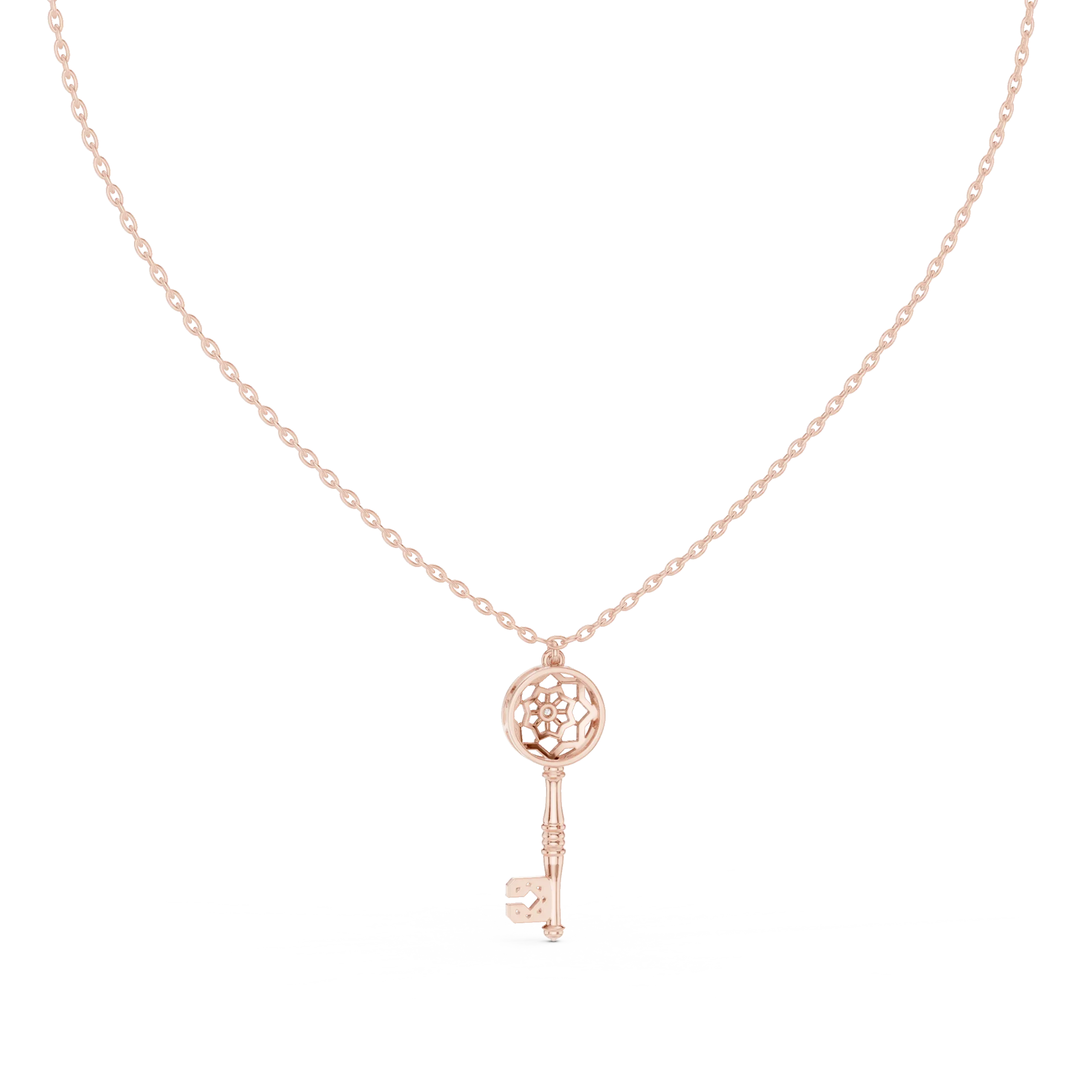 Geovara Lattice Key Diamond Pendant - Image 4