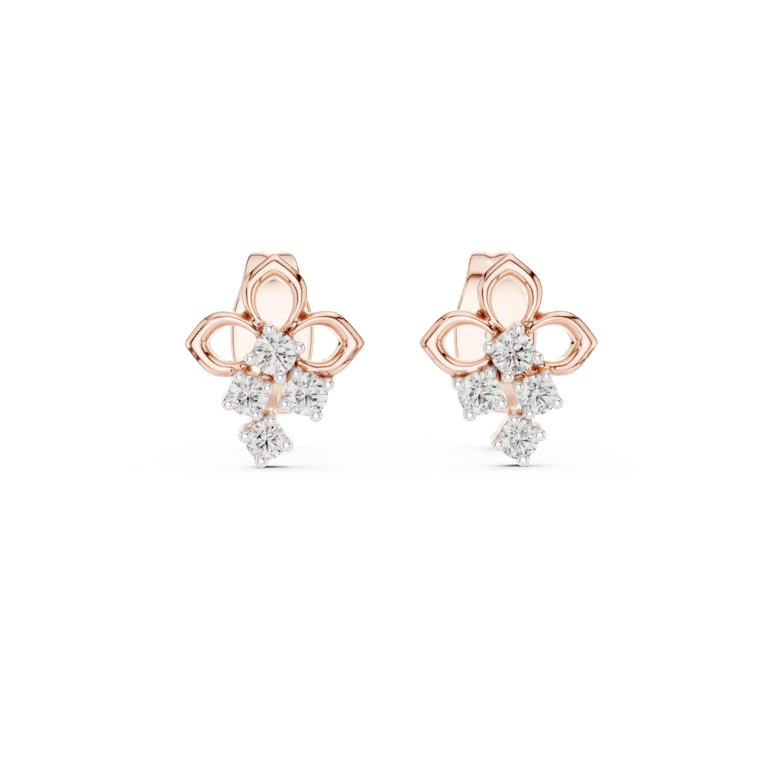 Cornelle Diamond Stud Earrings - Image 2